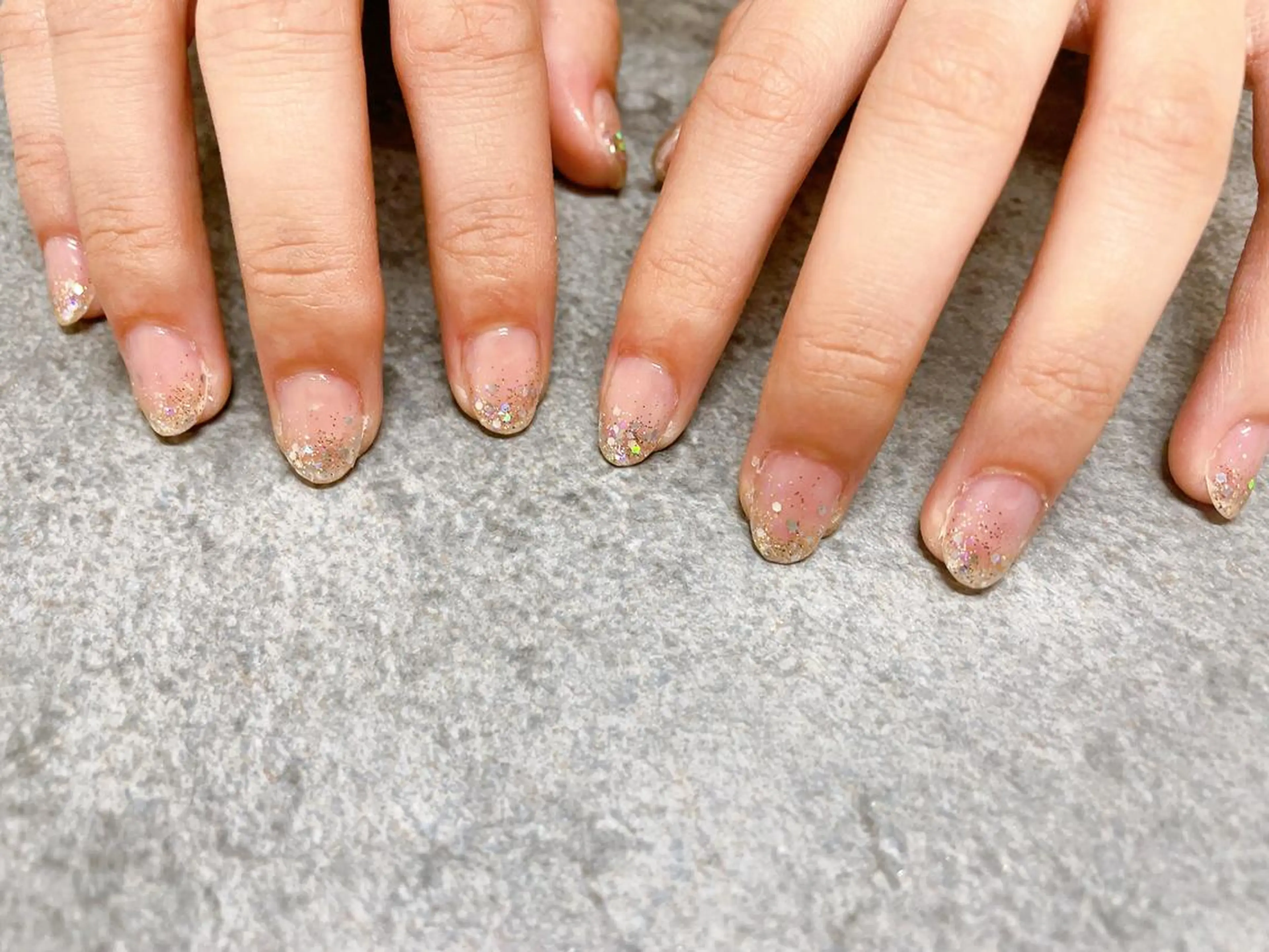 ネイル オーロラネイル フラワーネイル フットネイル フレンチネイル ジェルネイル kikinail 溝の口のネイルデザイン