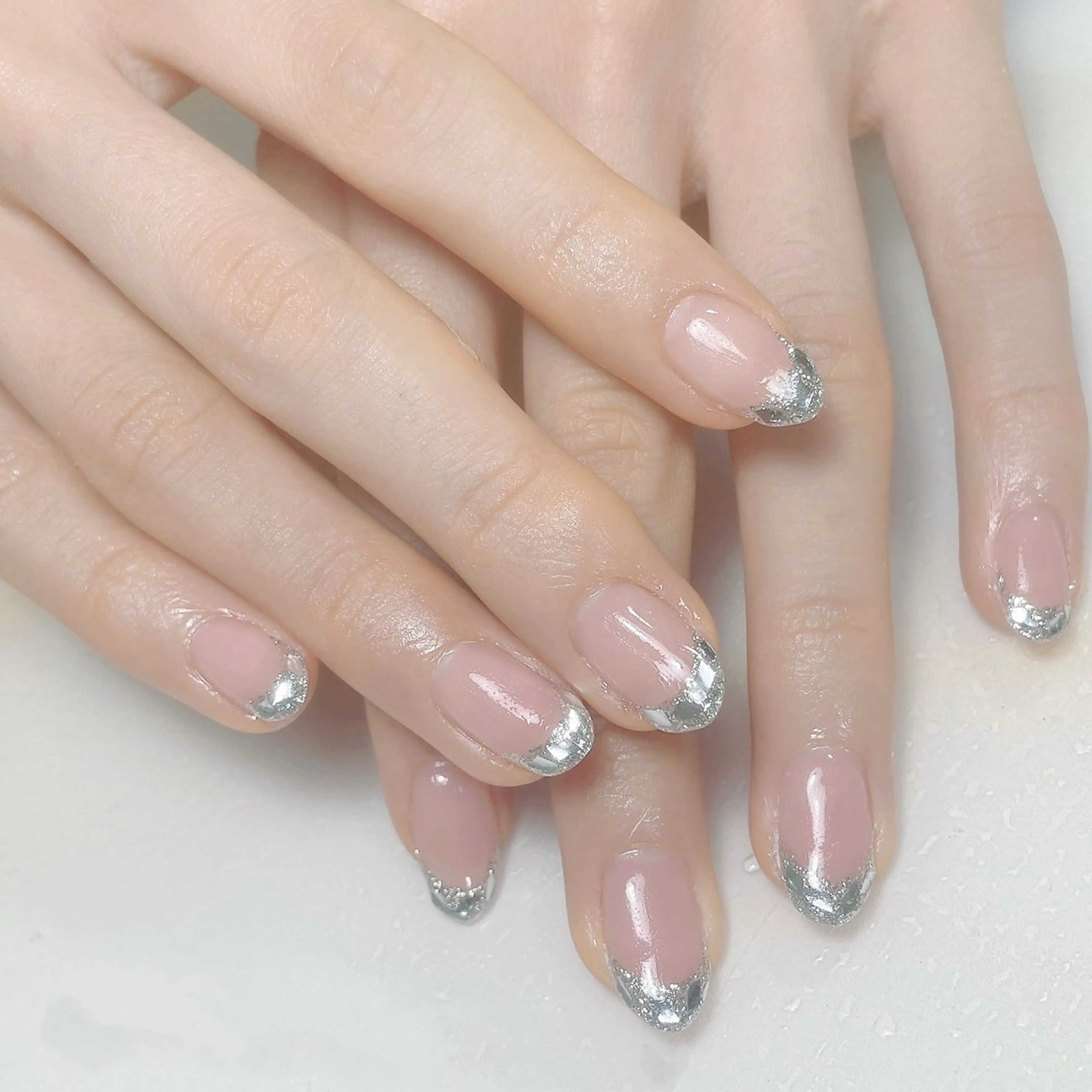 ネイル アートネイル フレンチネイル ジェルネイル グラデーション 韓国ネイル ハンドネイル 久保田 マリコのネイルデザイン