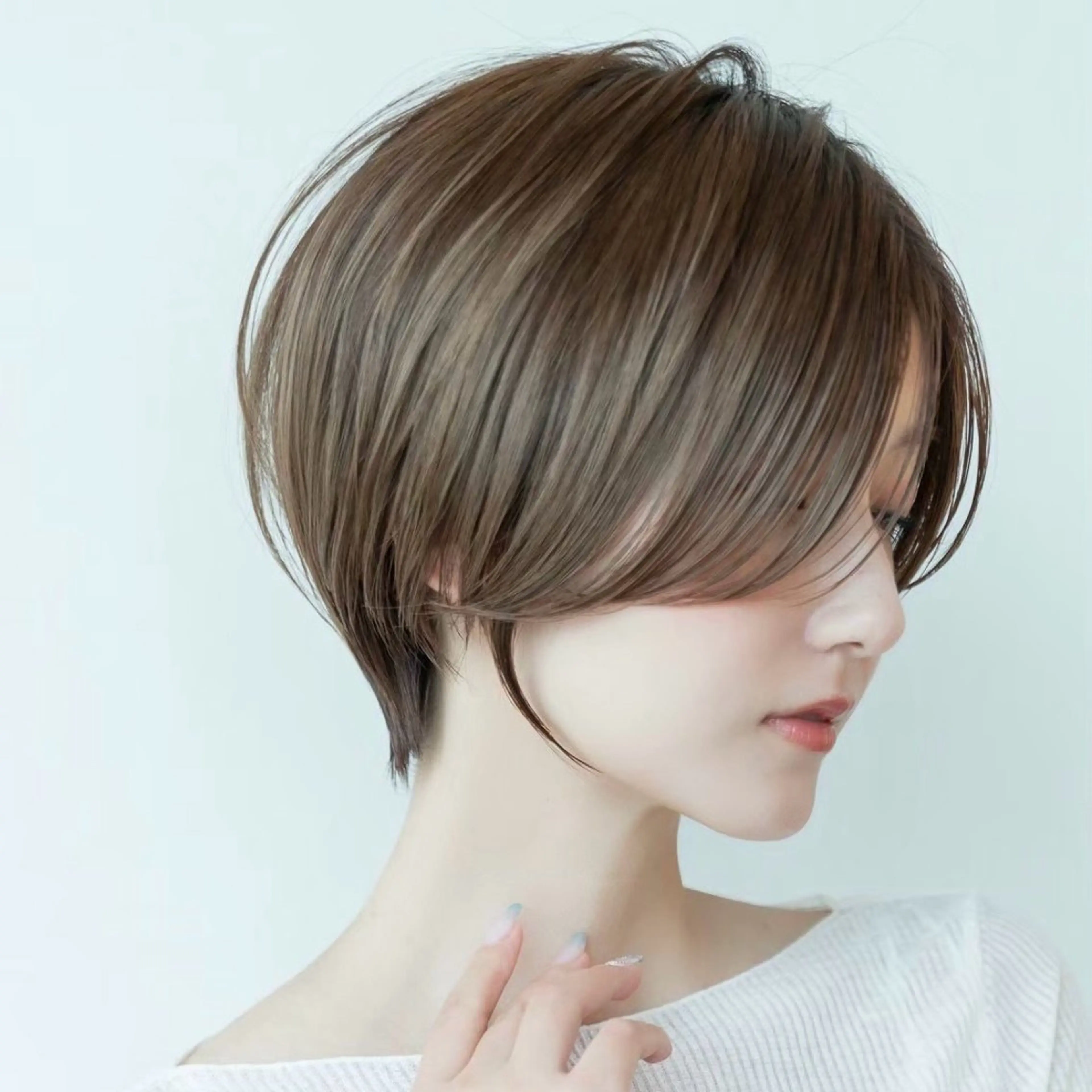 ショート カラー ショートボブ ショートレイヤー ハンサムショート 丸みショート ボブ カット ヘアカラー トリートメント 渋谷ボブ/レイヤー ボブ田中航平のヘアスタイル