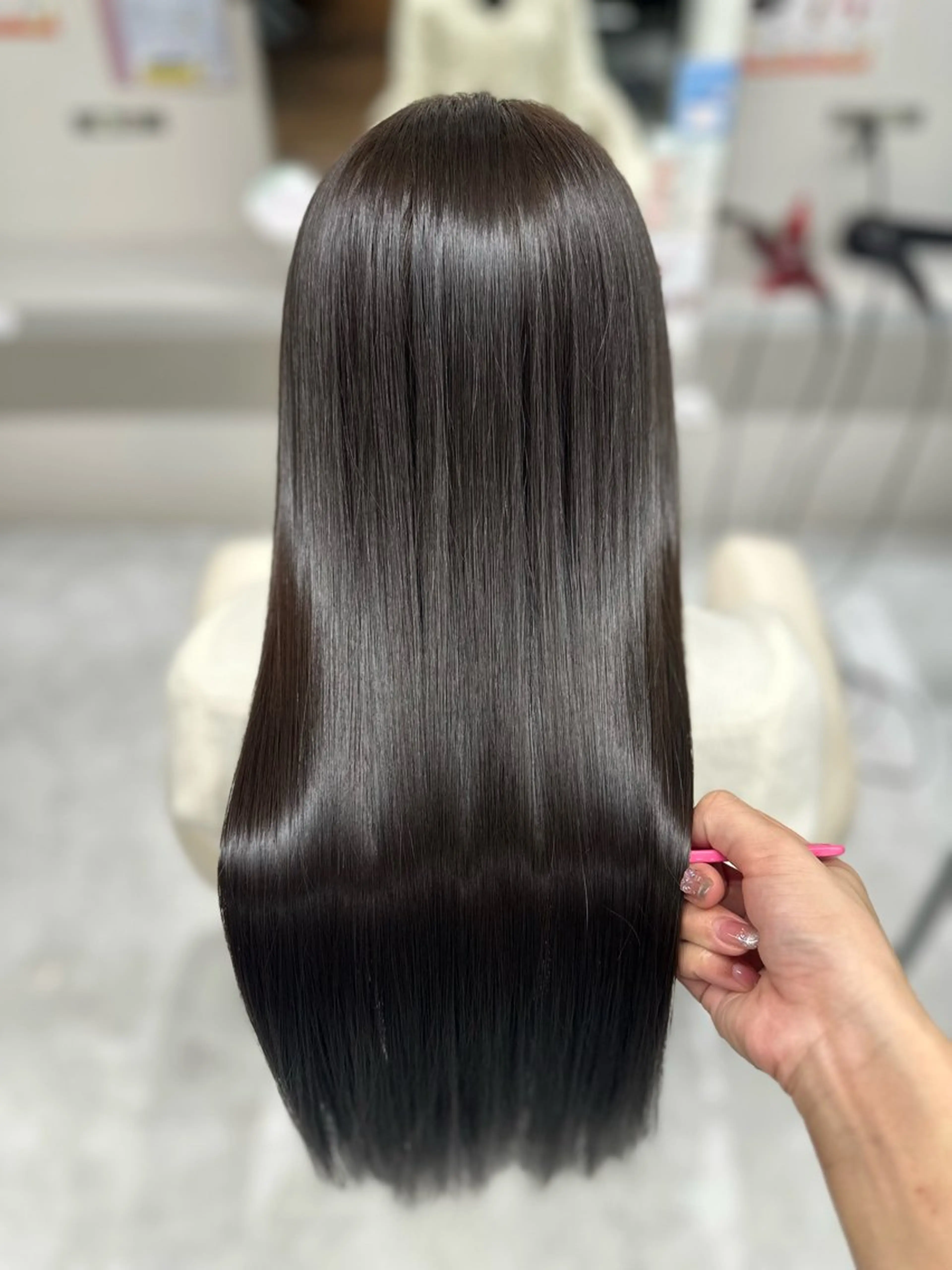 【髪質改善】透明感カラー+髪質改善クイックトリートメント🖤の写真