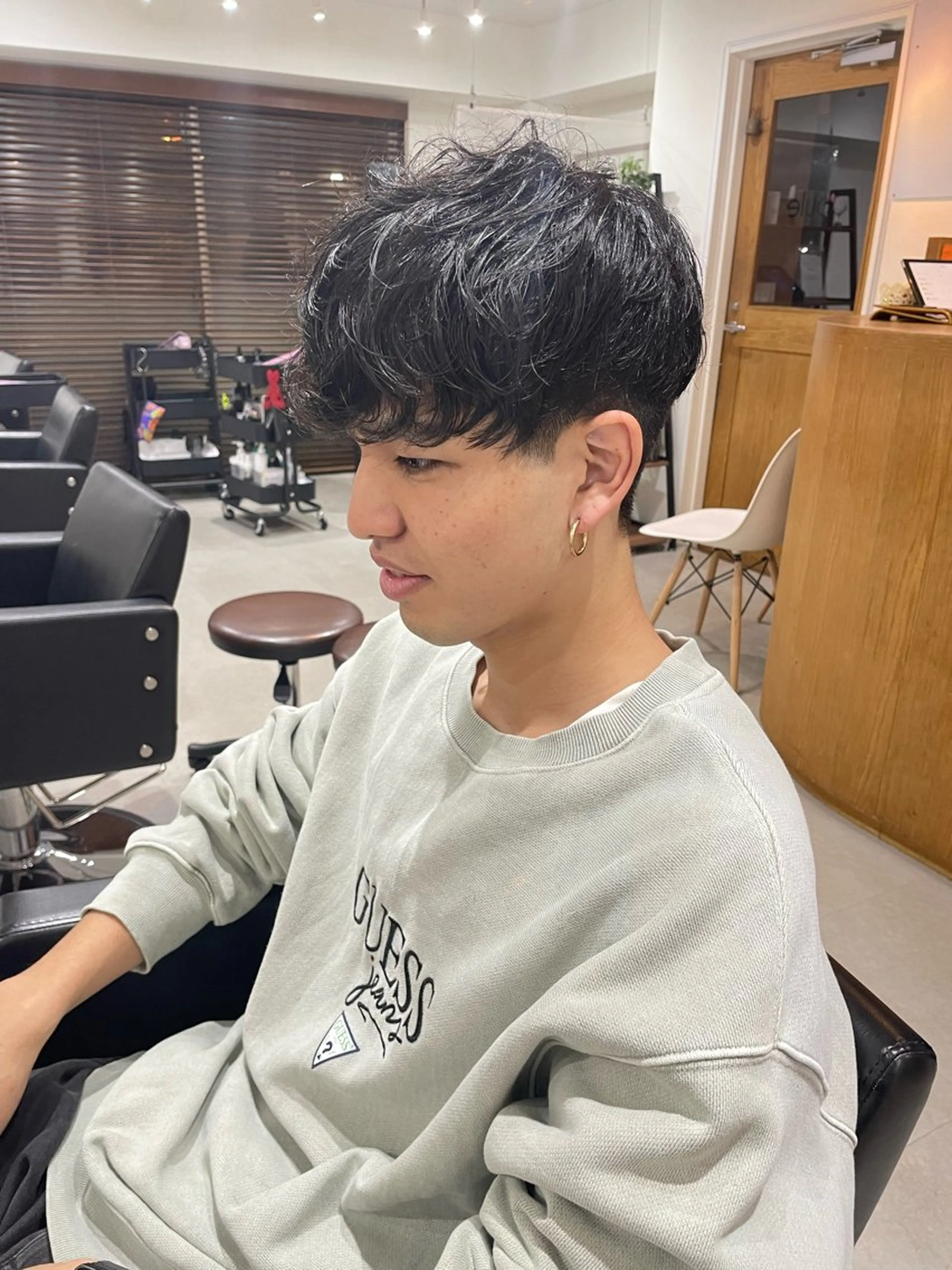 メンズ カット レイヤー/ボブパーマ /垢抜け/タクミのヘアスタイル