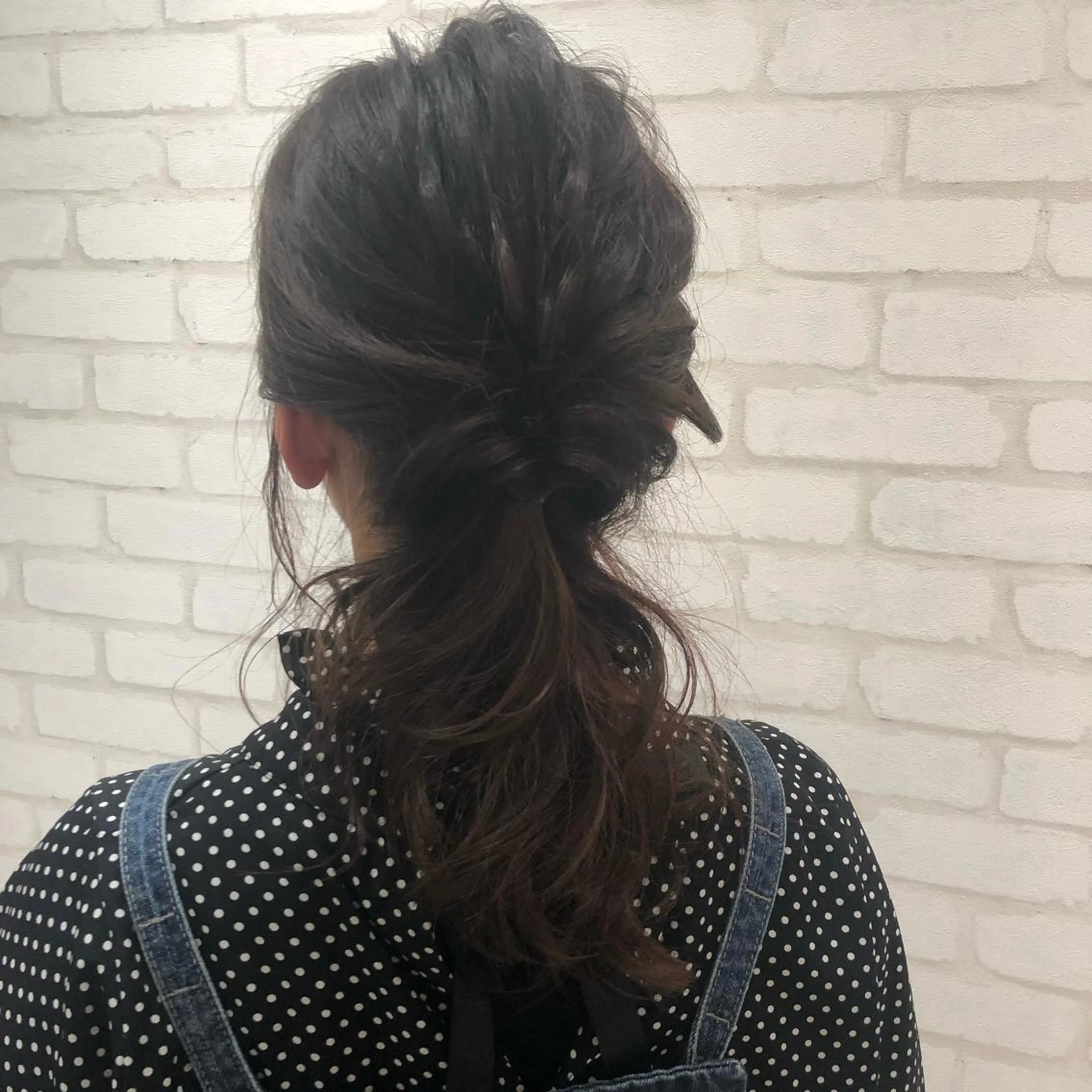セミロング ヘアアレンジ 本間 隼人のヘアスタイル