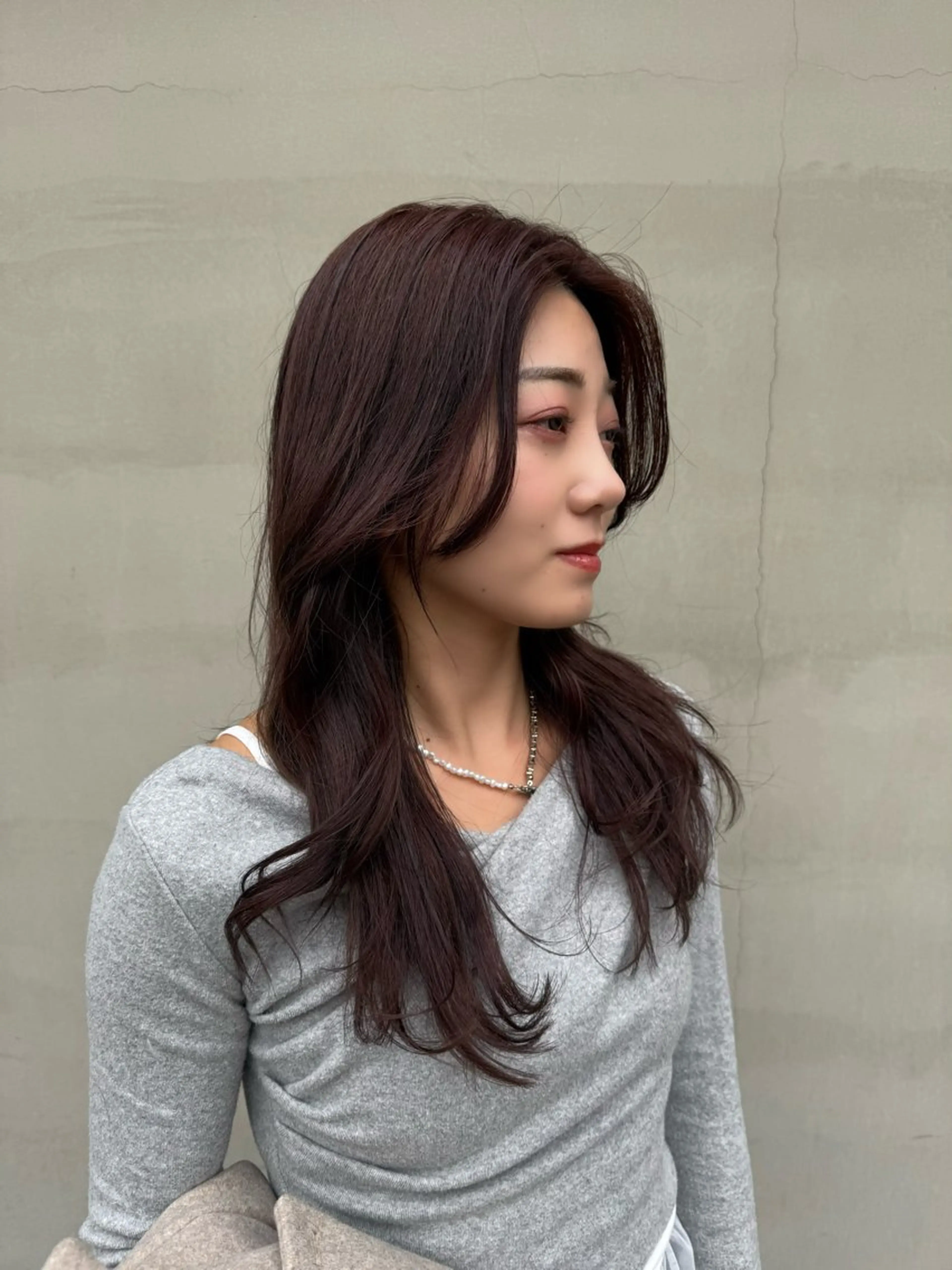 セミロング ヘアカラー HAIR ICI 山崎友裕のヘアスタイル