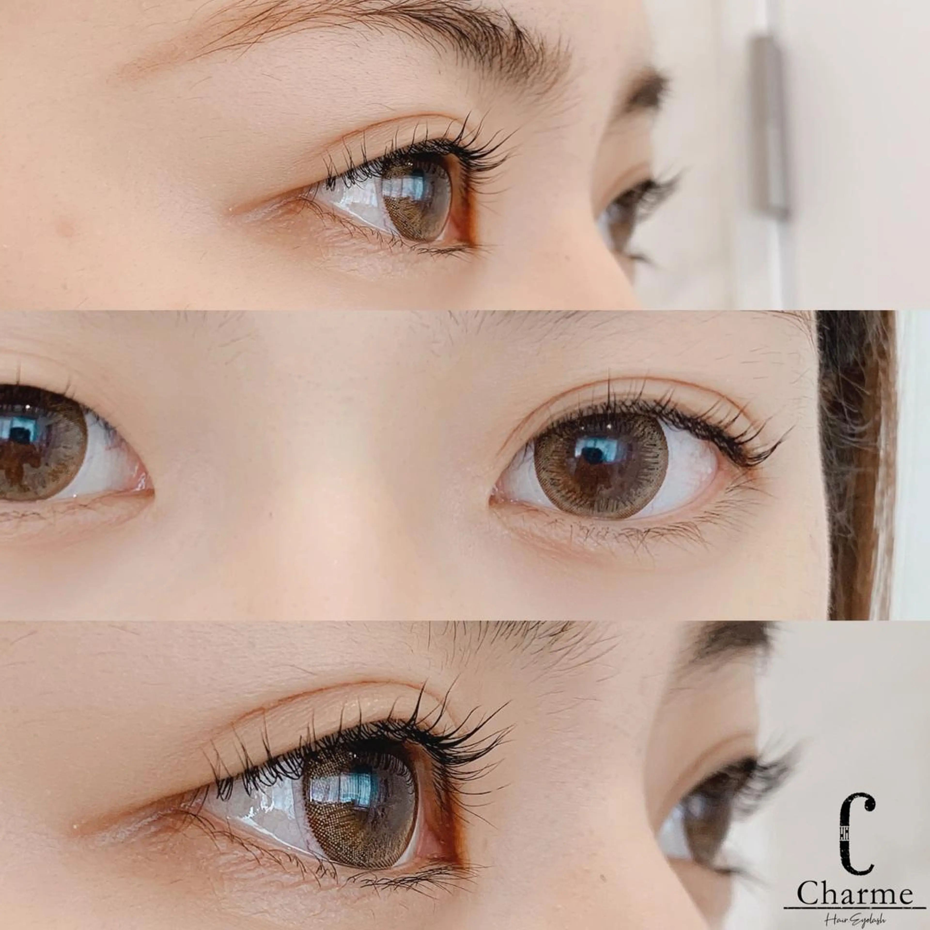 マツエク・マツパ アッパーリフトカール 完全個室‼︎Charme(シャルム)美容室併設eyelashサロン所属・【Charme 】 シャルムのマツエク・マツパデザイン