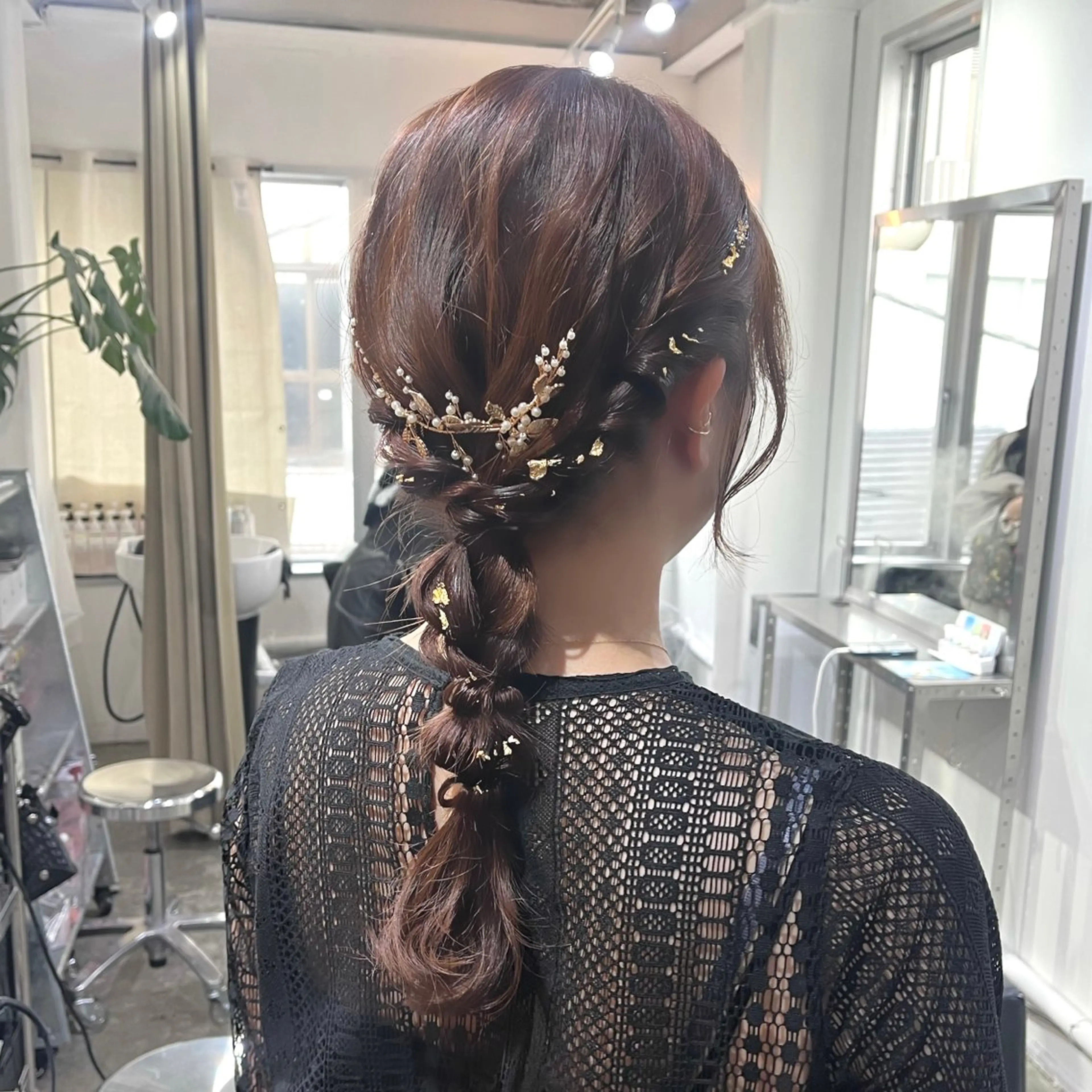 ロング ヘアアレンジ 結婚式・ブライダル Je suis heureuse Tres所属・早朝セット☀️ レイヤー/Momoのヘアスタイル