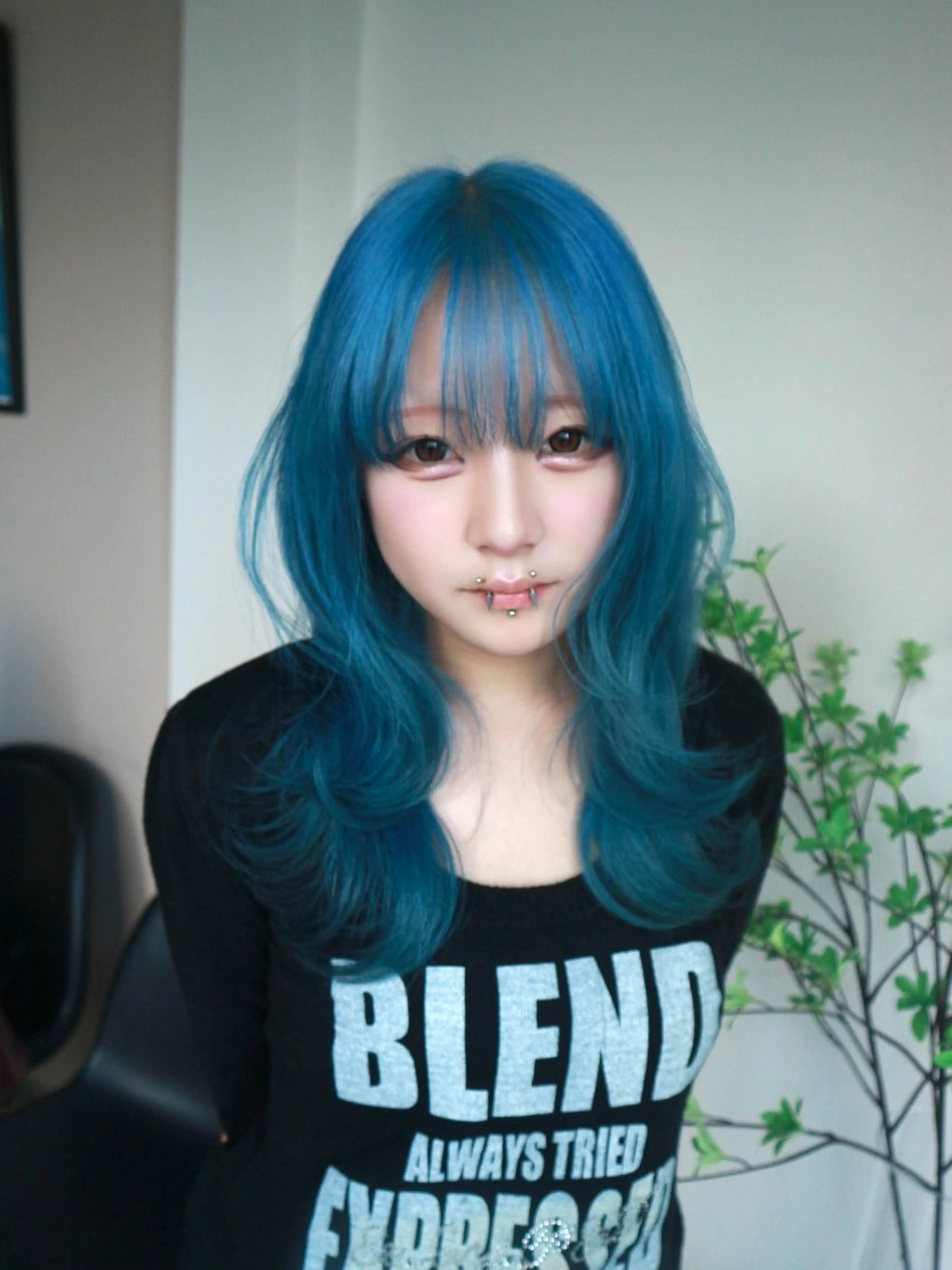 ロング カラー ヘアカラー トリートメント ハイトーン/メンズ/ デザイン/梅田/ミユのヘアスタイル