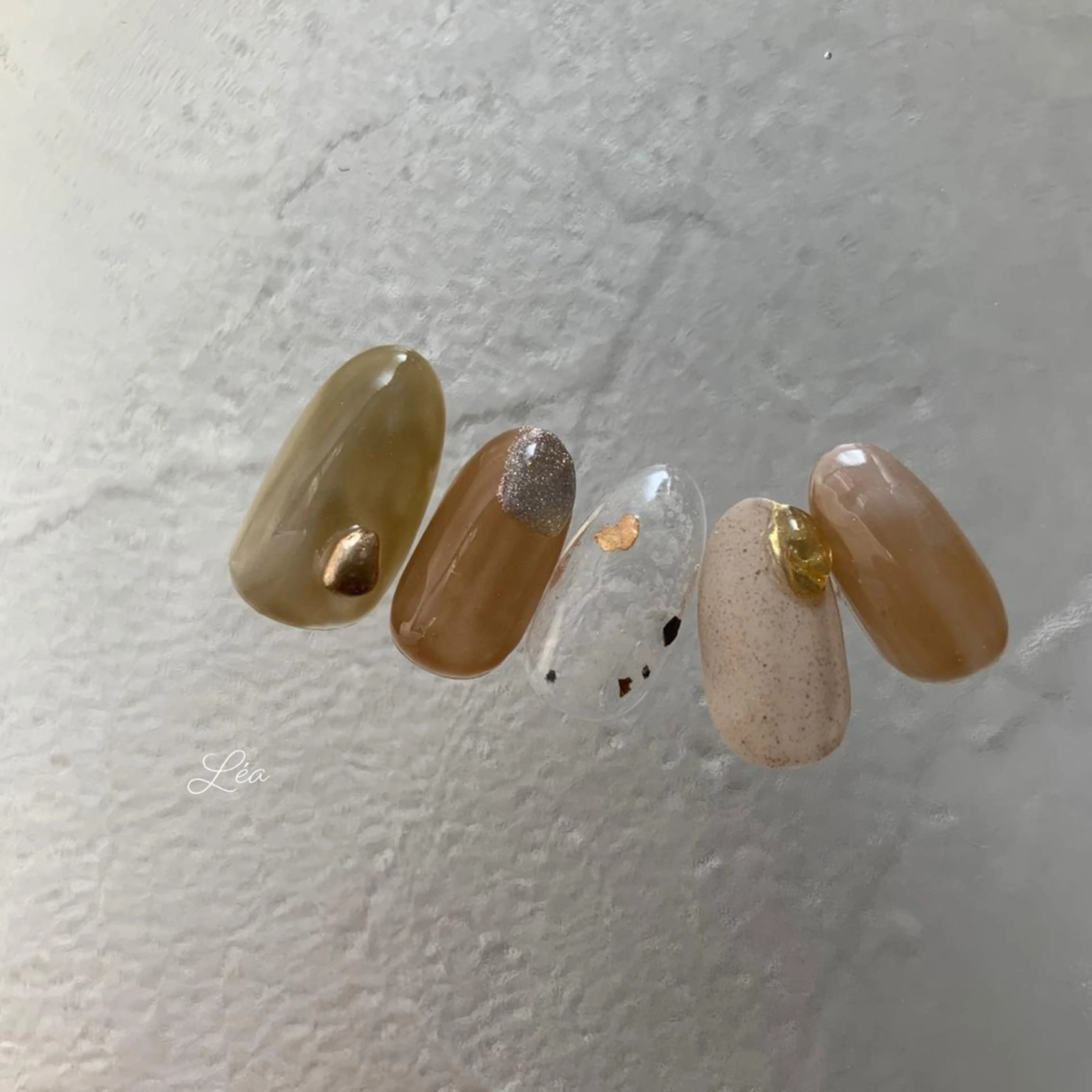 ネイル ジェルネイル パラジェル Léa nailのネイルデザイン