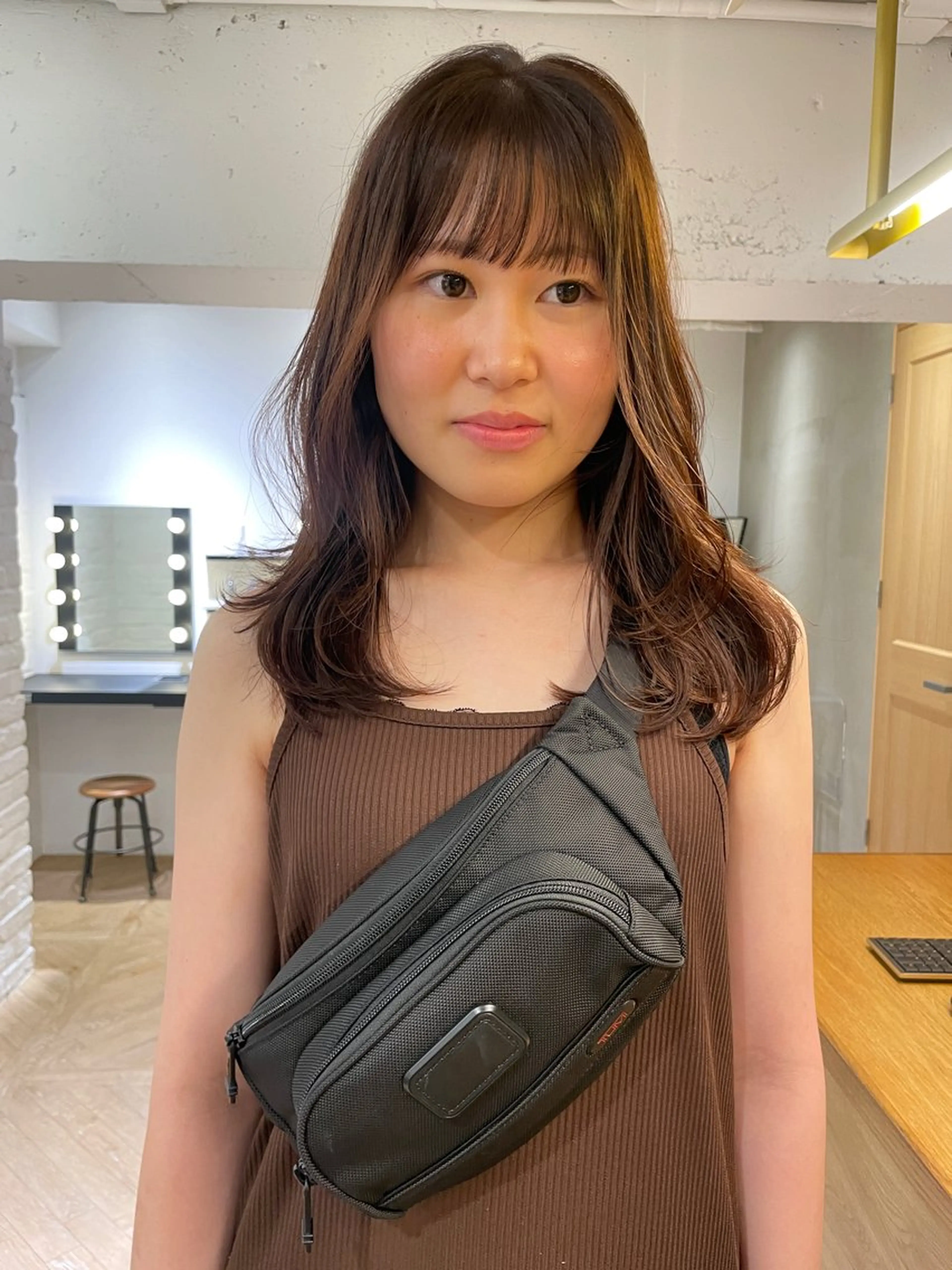 セミロング 透明感🎀LOREN エリコ🌈のヘアスタイル