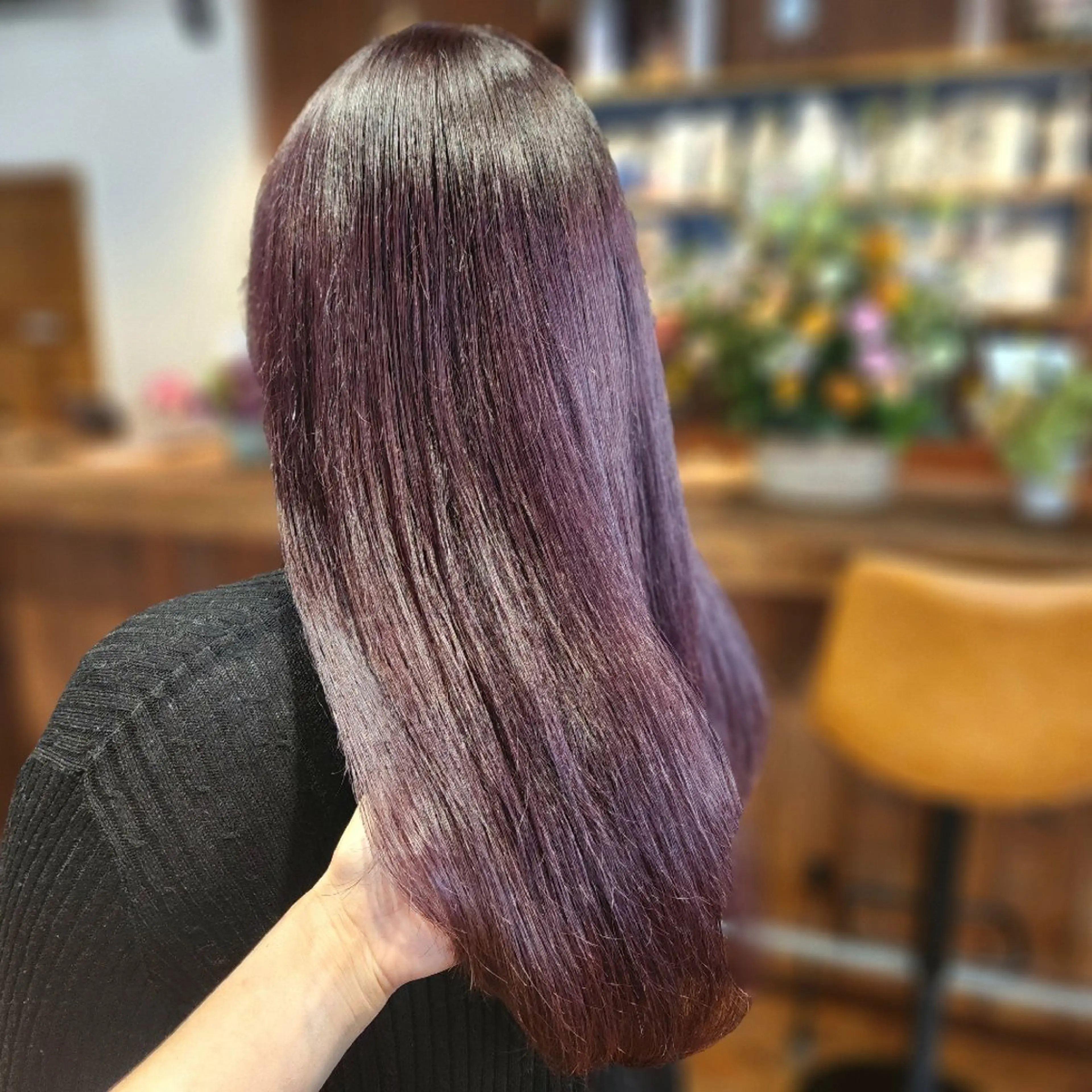 セミロング カラー カシス ダブルカラー ラベンダーカラー O.hair designers所属・シールエクステ🎀 ホシノ🕒ユウカのヘアスタイル