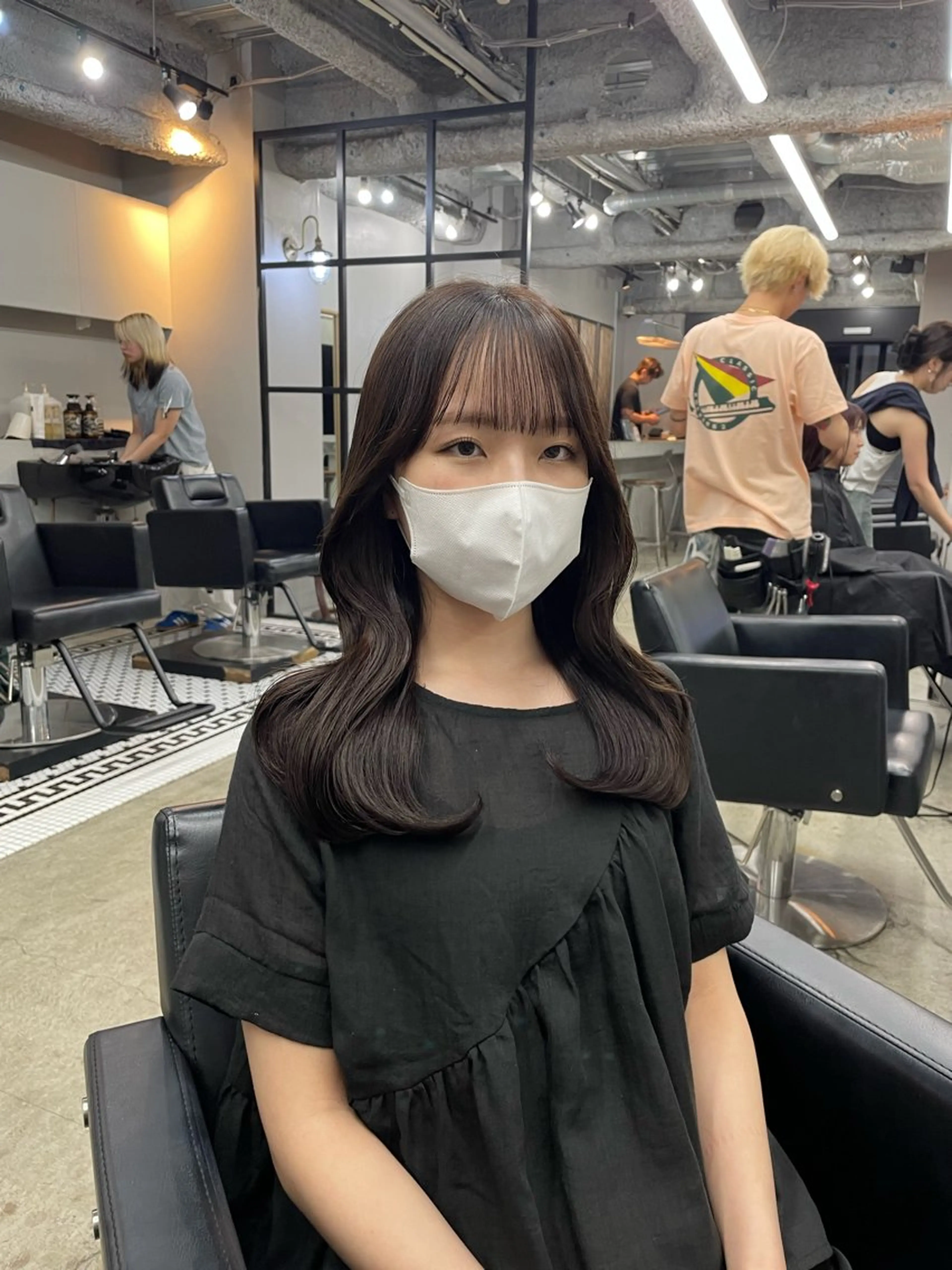 ロング カラー 新宿/韓国ヘア/ 髪質改善ストレートのヘアスタイル