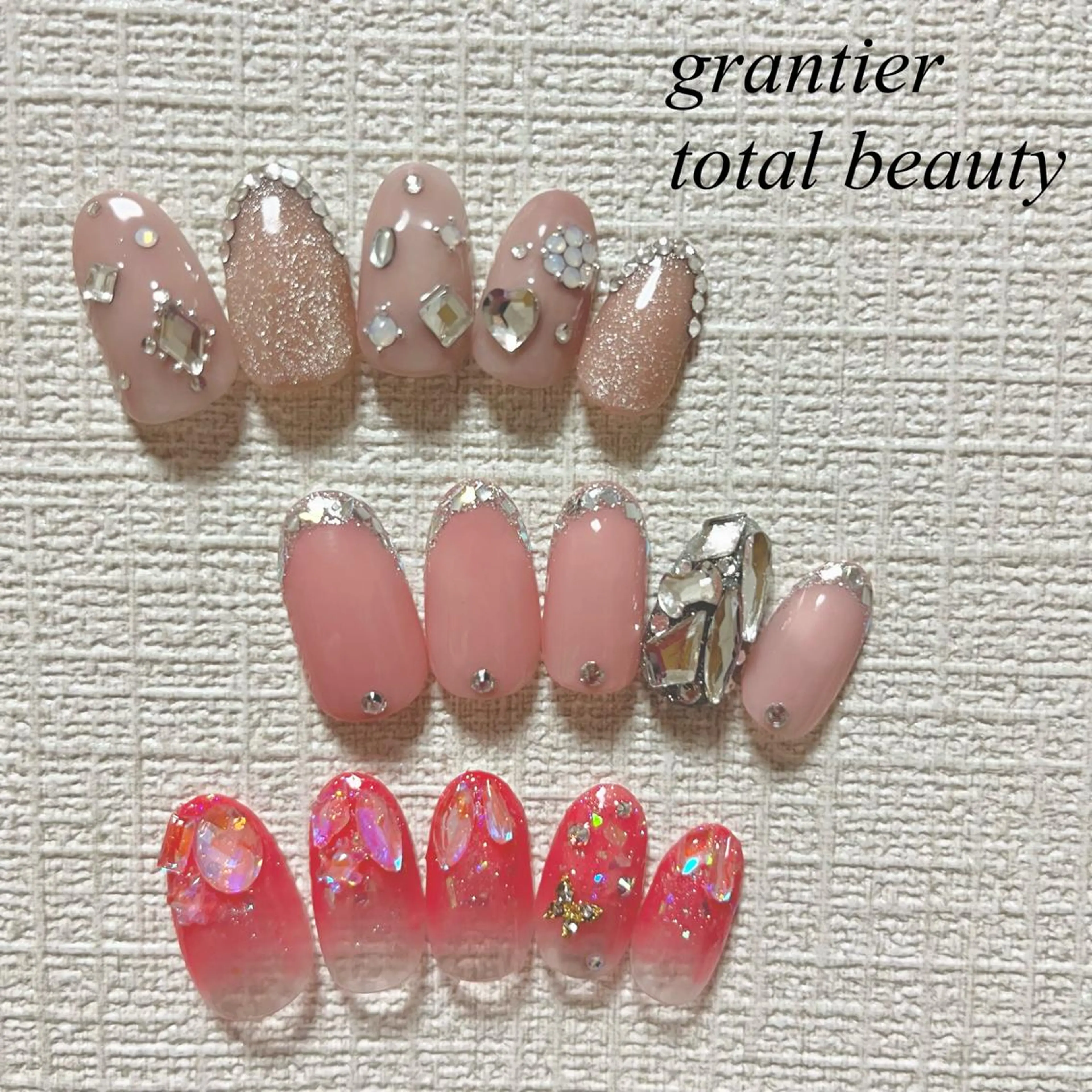 ネイル 持ち込み ハンドネイル フットネイル grantier beautyのネイルデザイン