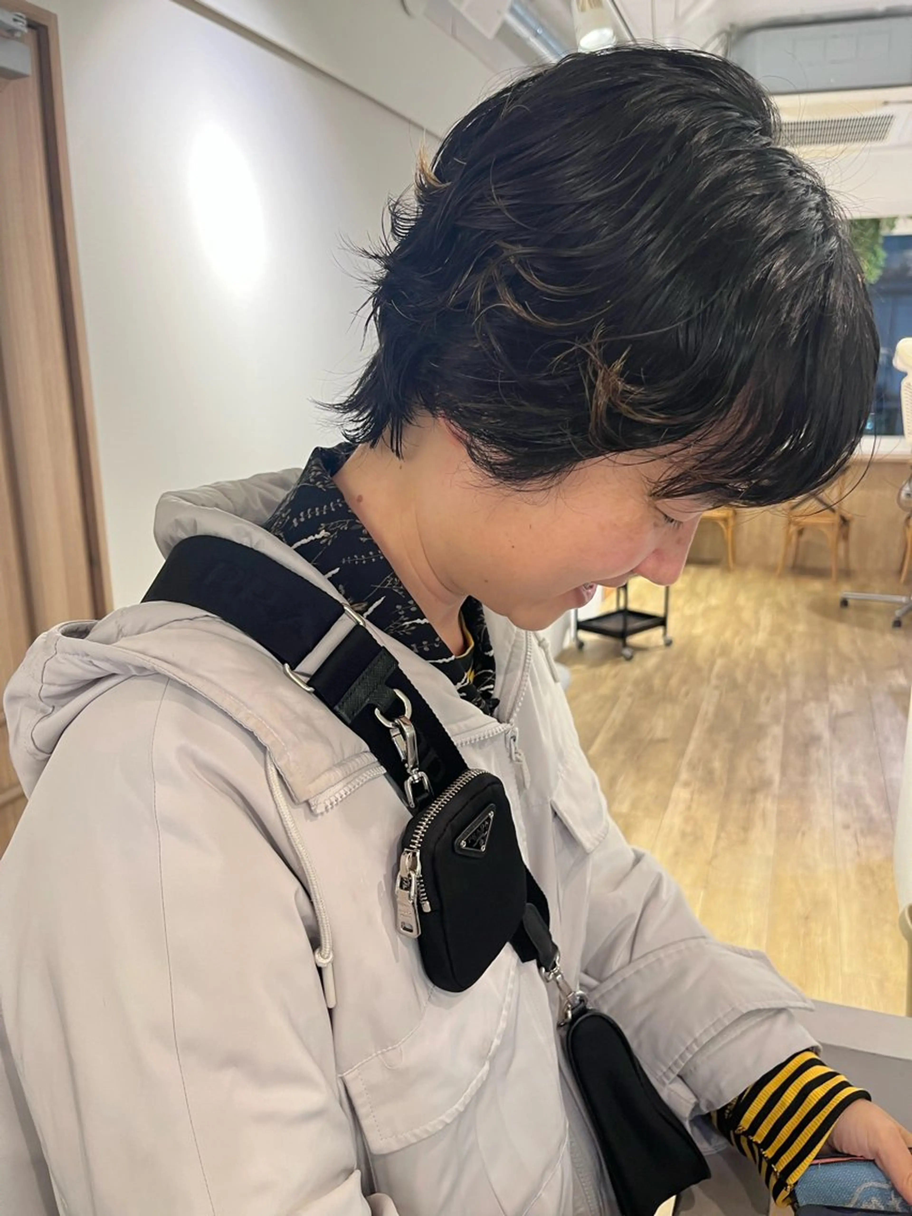 ショート パーマ GO TODAY シェアサロン 表参道Flos店所属・nishi fuyumiのヘアスタイル