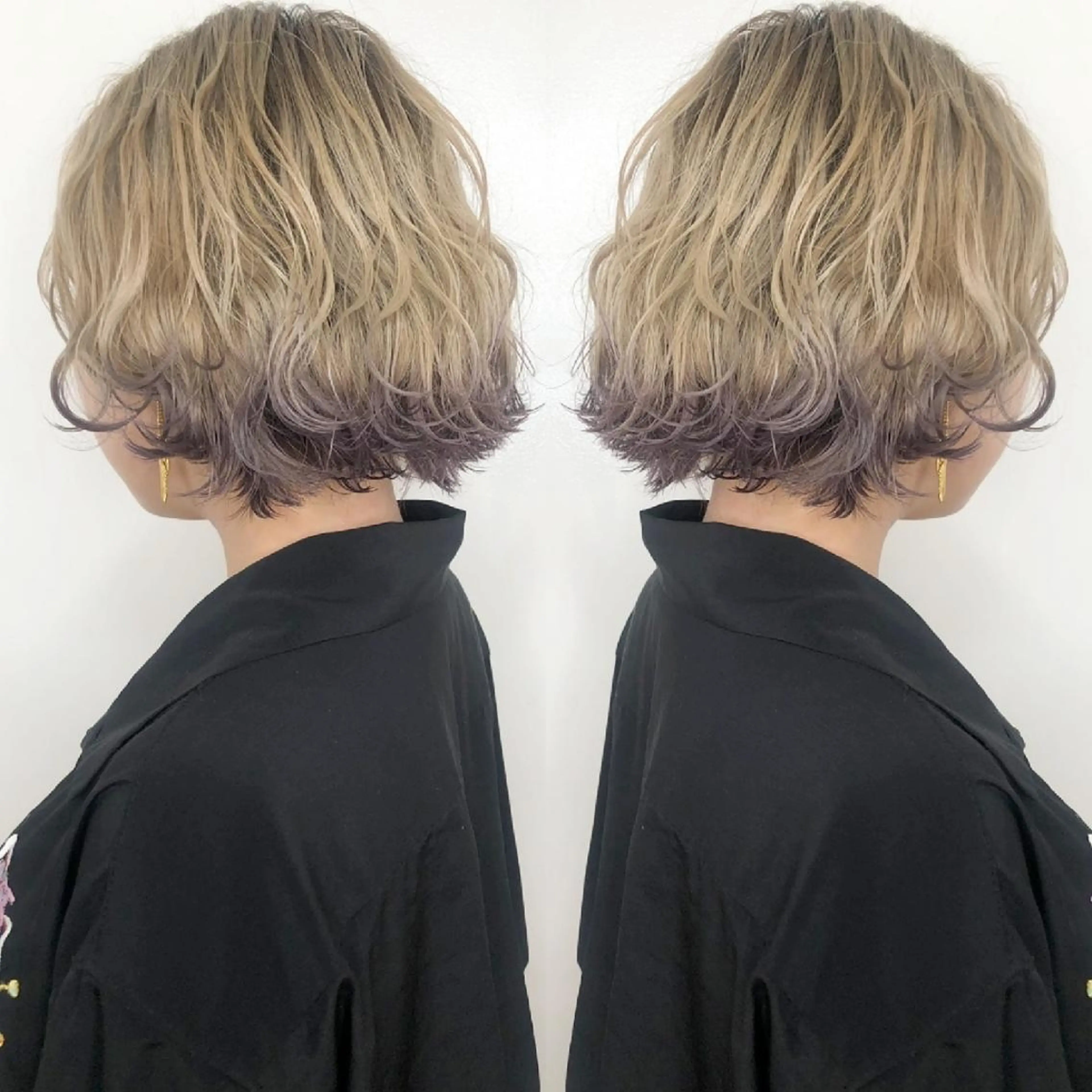 ショート カラー ヘアアレンジ ハイトーンカラー カット ヘアカラー トリートメント 竹内啓太 ボブのヘアスタイル
