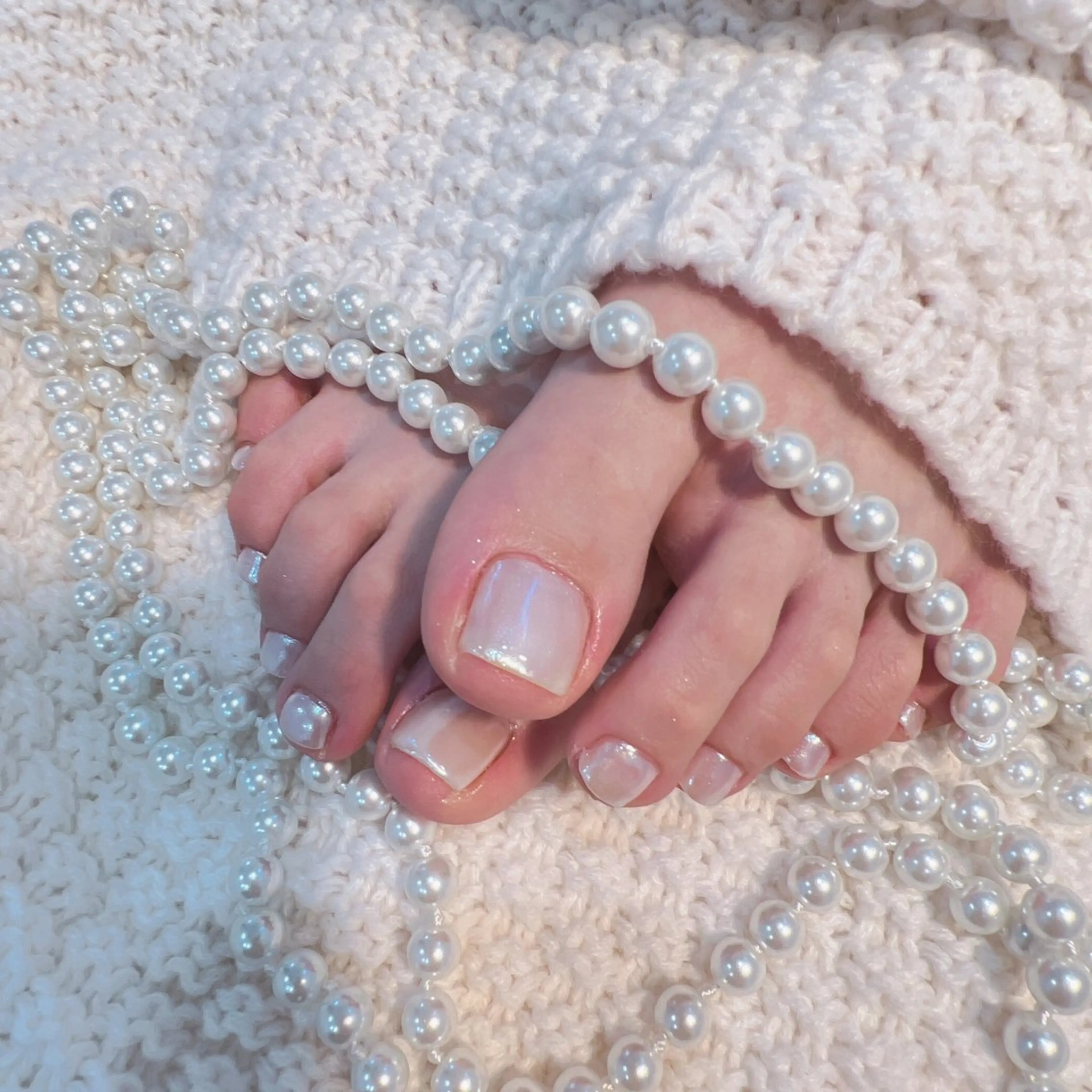 ネイル アートネイル フラッシュネイル フレンチネイル ガラスフレンチ グラデーション M2beauty Renaのネイルデザイン