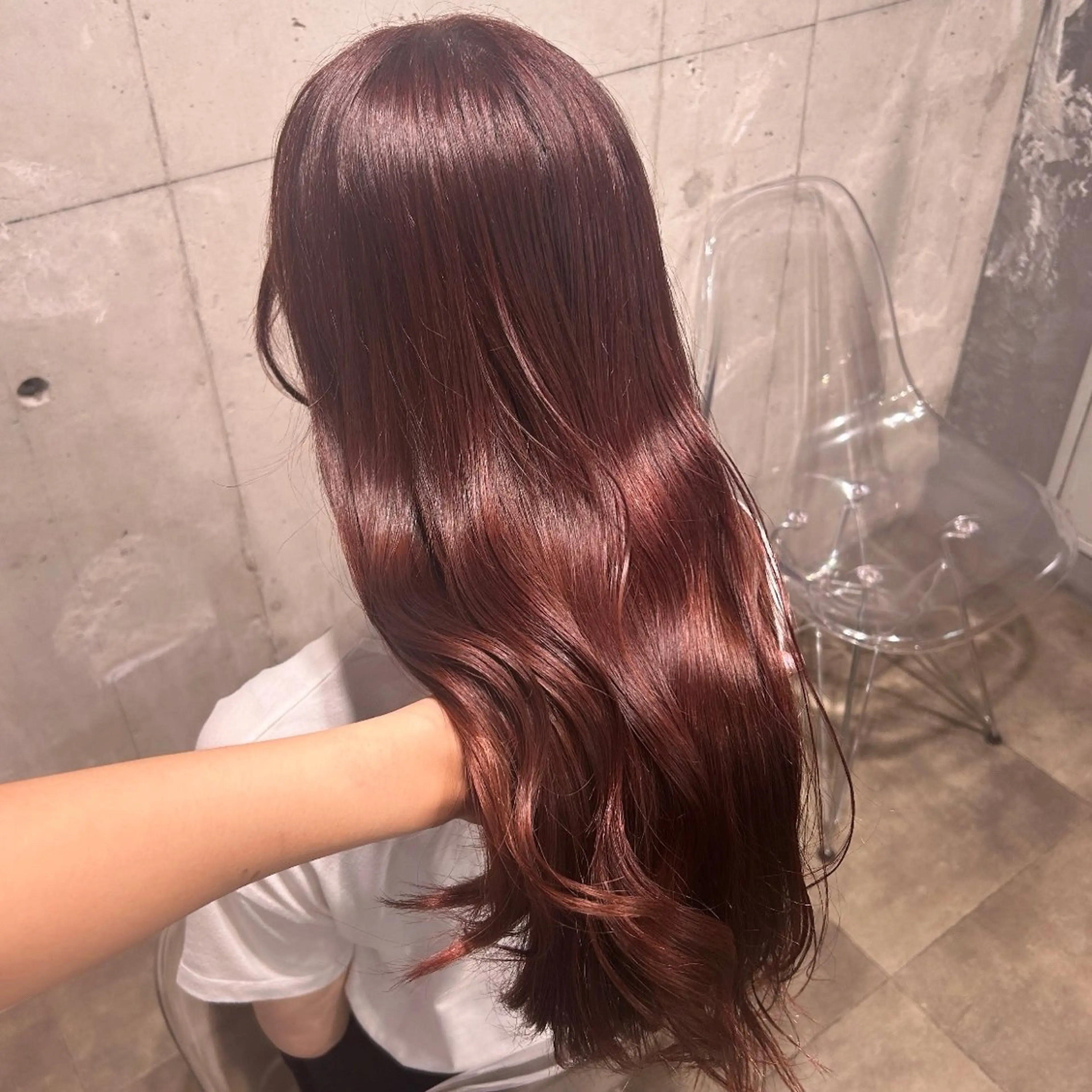 セミロング IS所属・横浜美容室/透明感 カラー/レイヤーのヘアスタイル