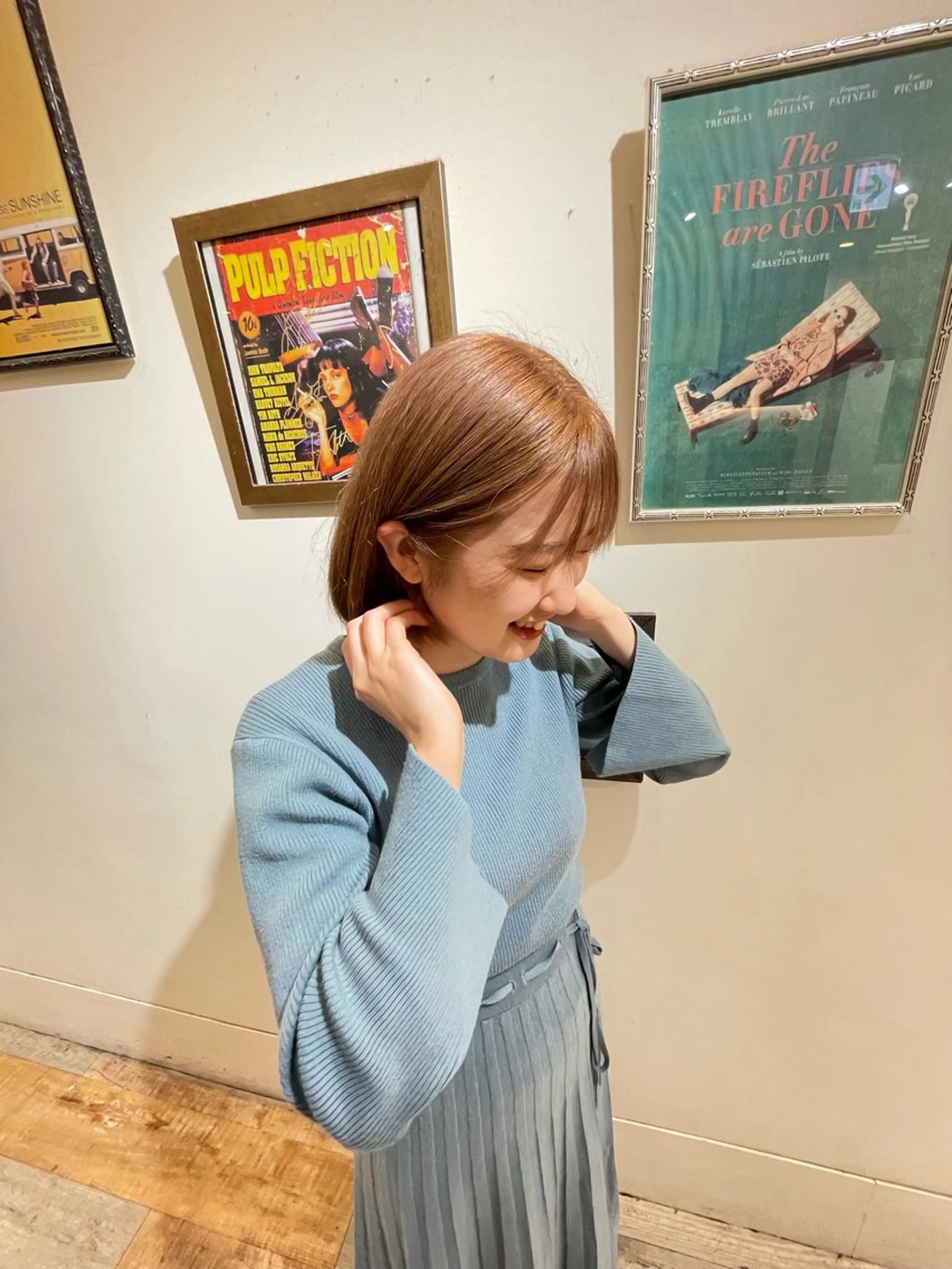 カラー ブリーチなしWカラー 縮毛矯正・清水天空のヘアスタイル