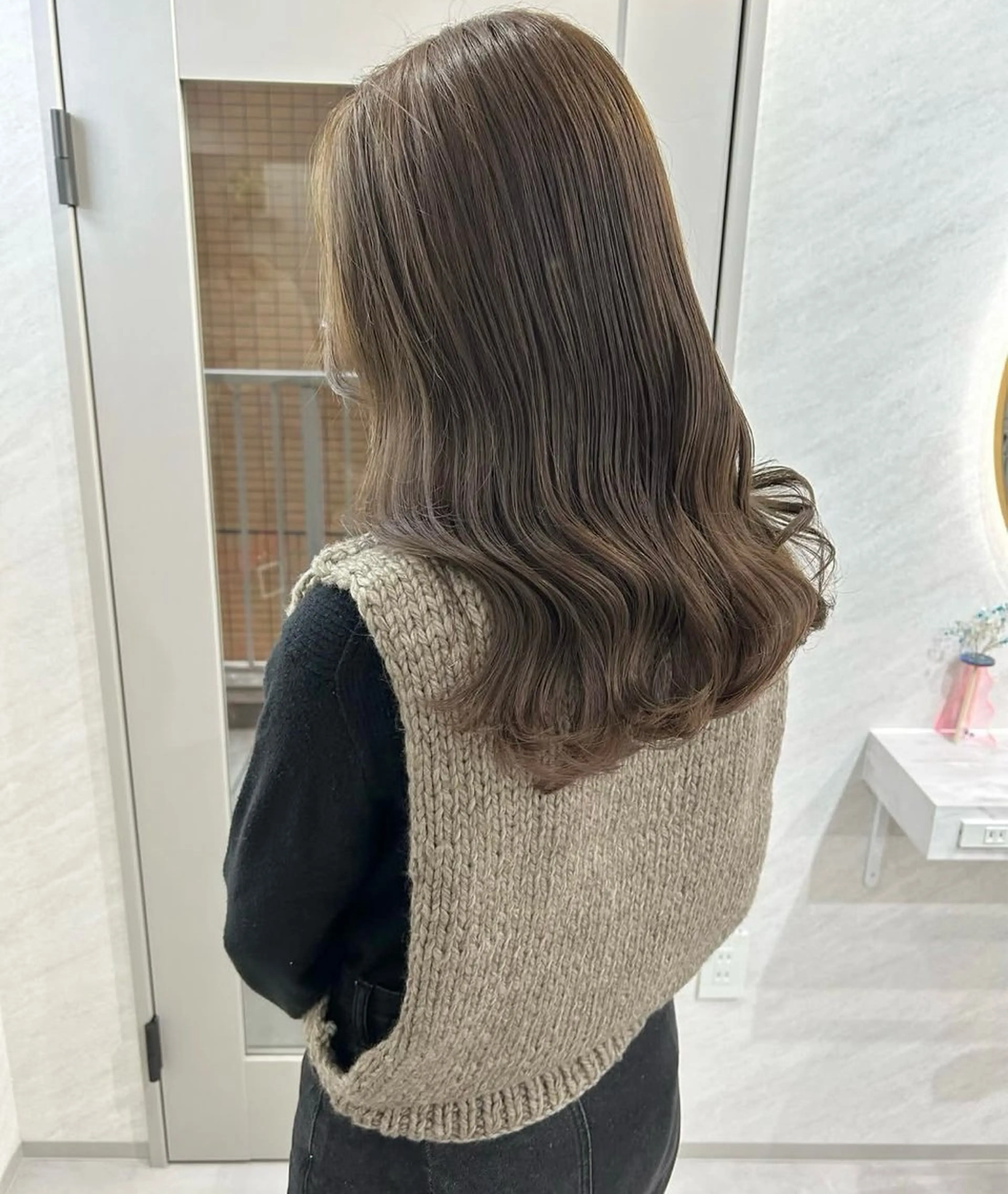 ロング カラー カット ヘアカラー トリートメント 髪質改善will hairdesignのヘアスタイル