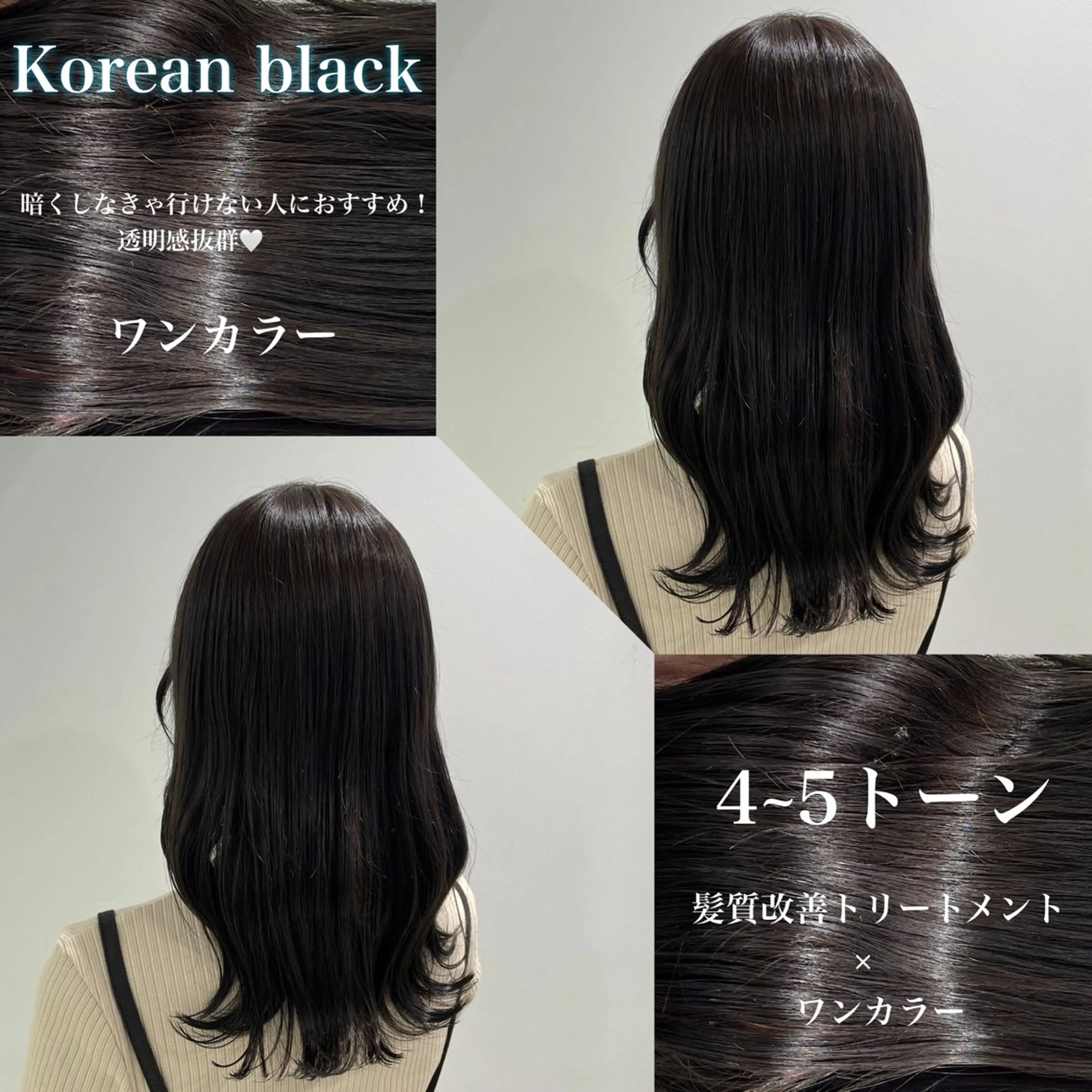 セミロング カット ヘアカラー トリートメント 🫧韓国/似合わせ ボブRION🫧のヘアスタイル