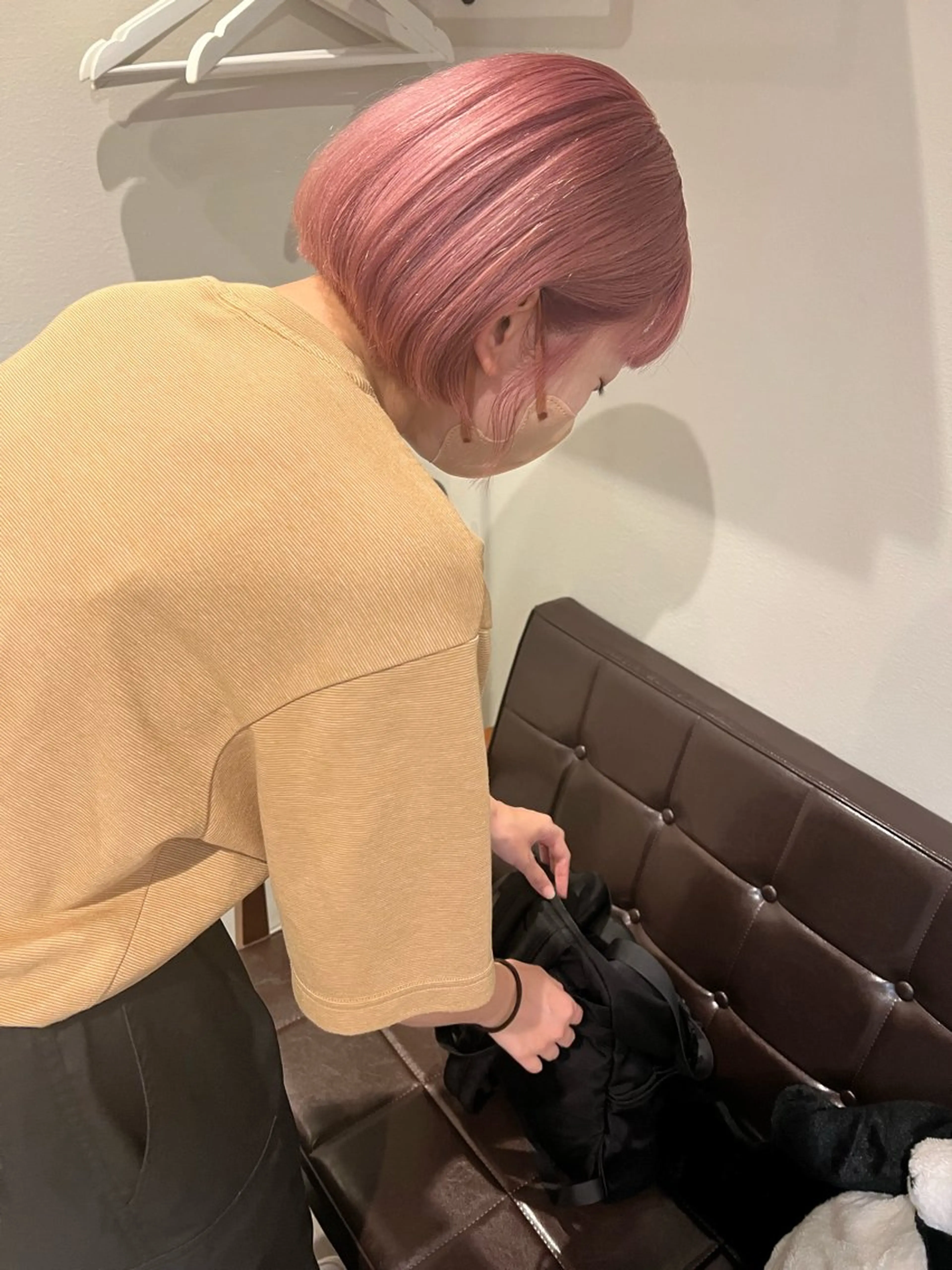 ショート カラー ピンクカラー ヘアカラー カラーパティシエ facce🌼ikoのヘアスタイル