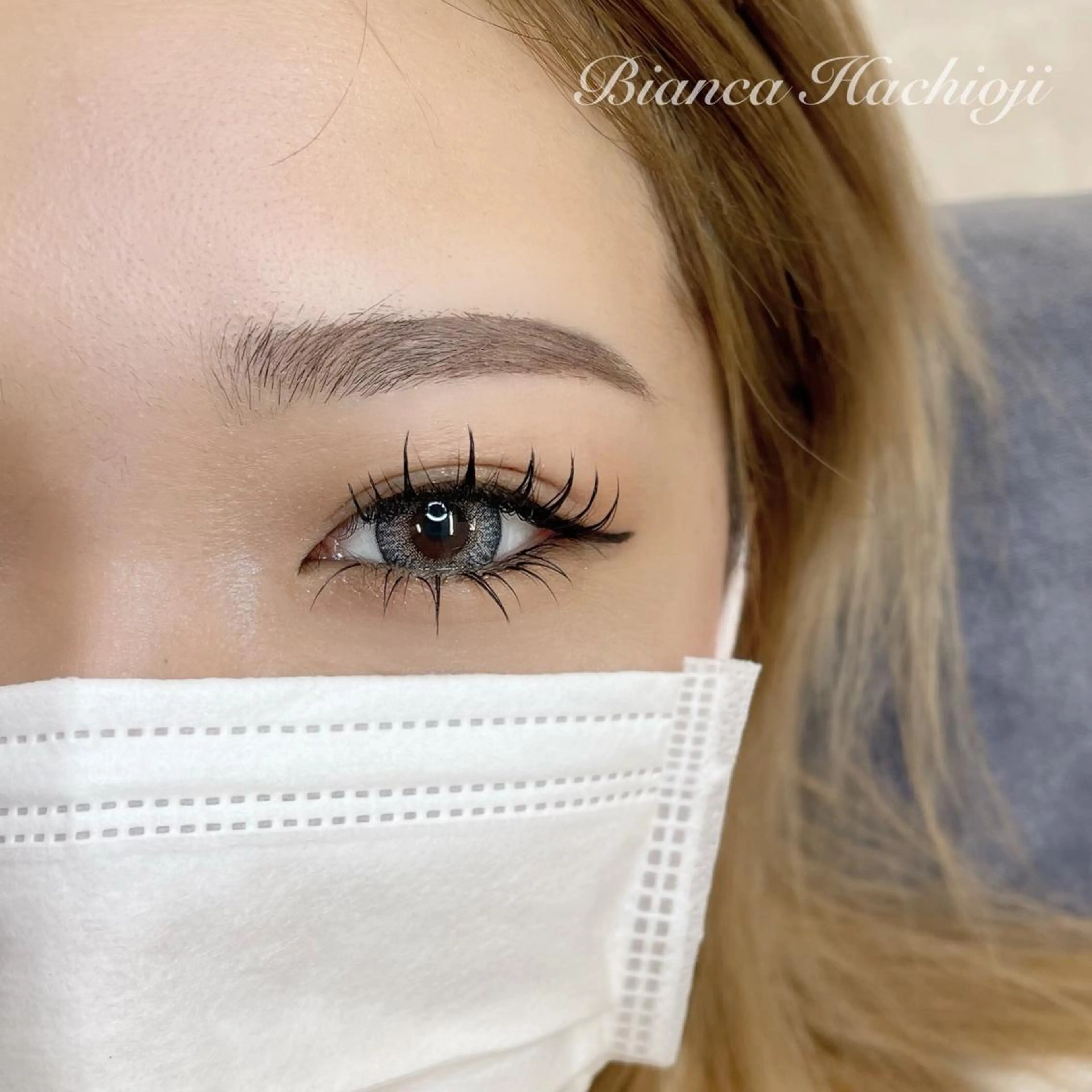 マツエク・マツパ 下まつげエクステ 𝕂𝕪𝕦𝕟𝕠 韓国風/束感/恵比寿の眉毛・アイブロウイメージ