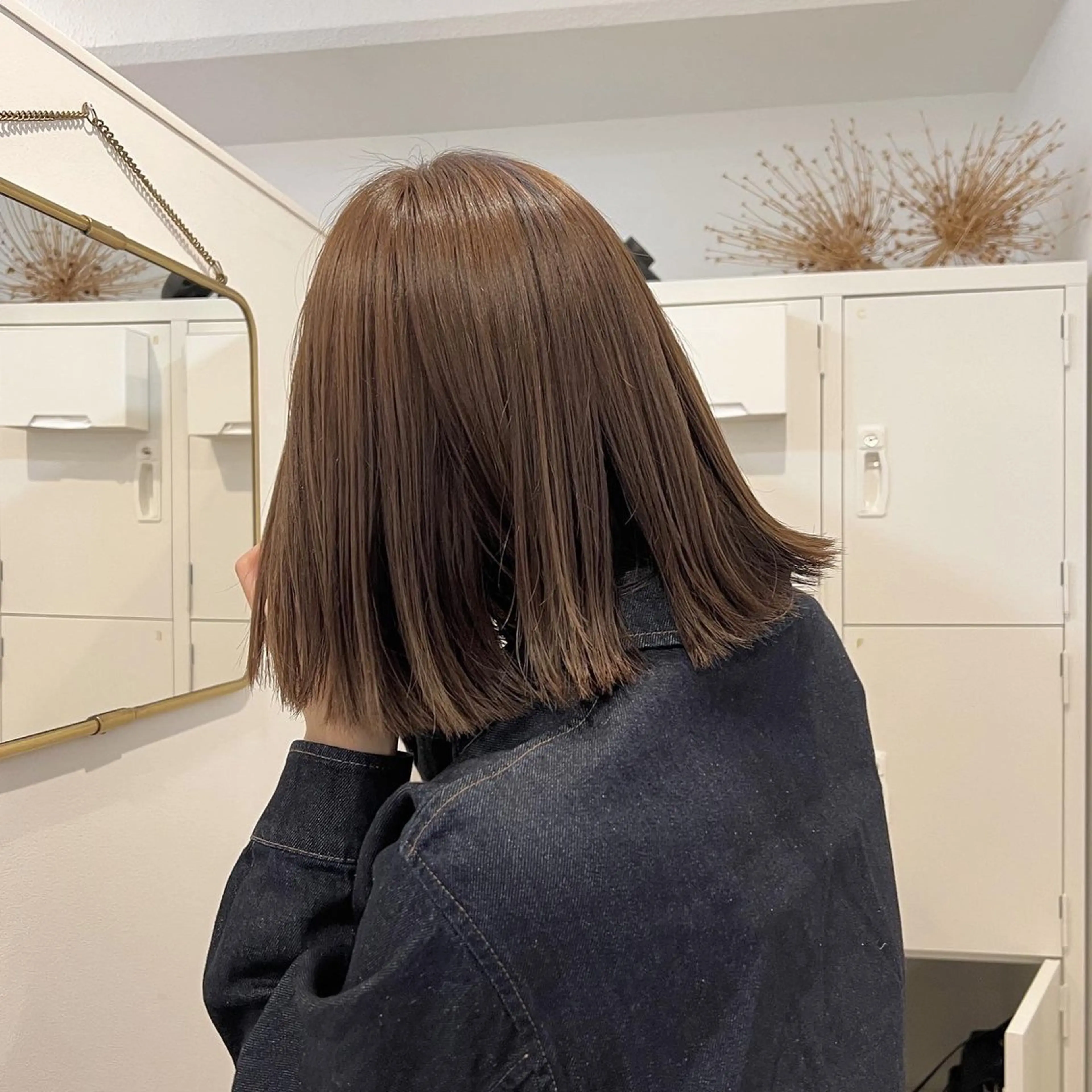 カラー レイヤーカット ボブパーマNo.1のヘアスタイル