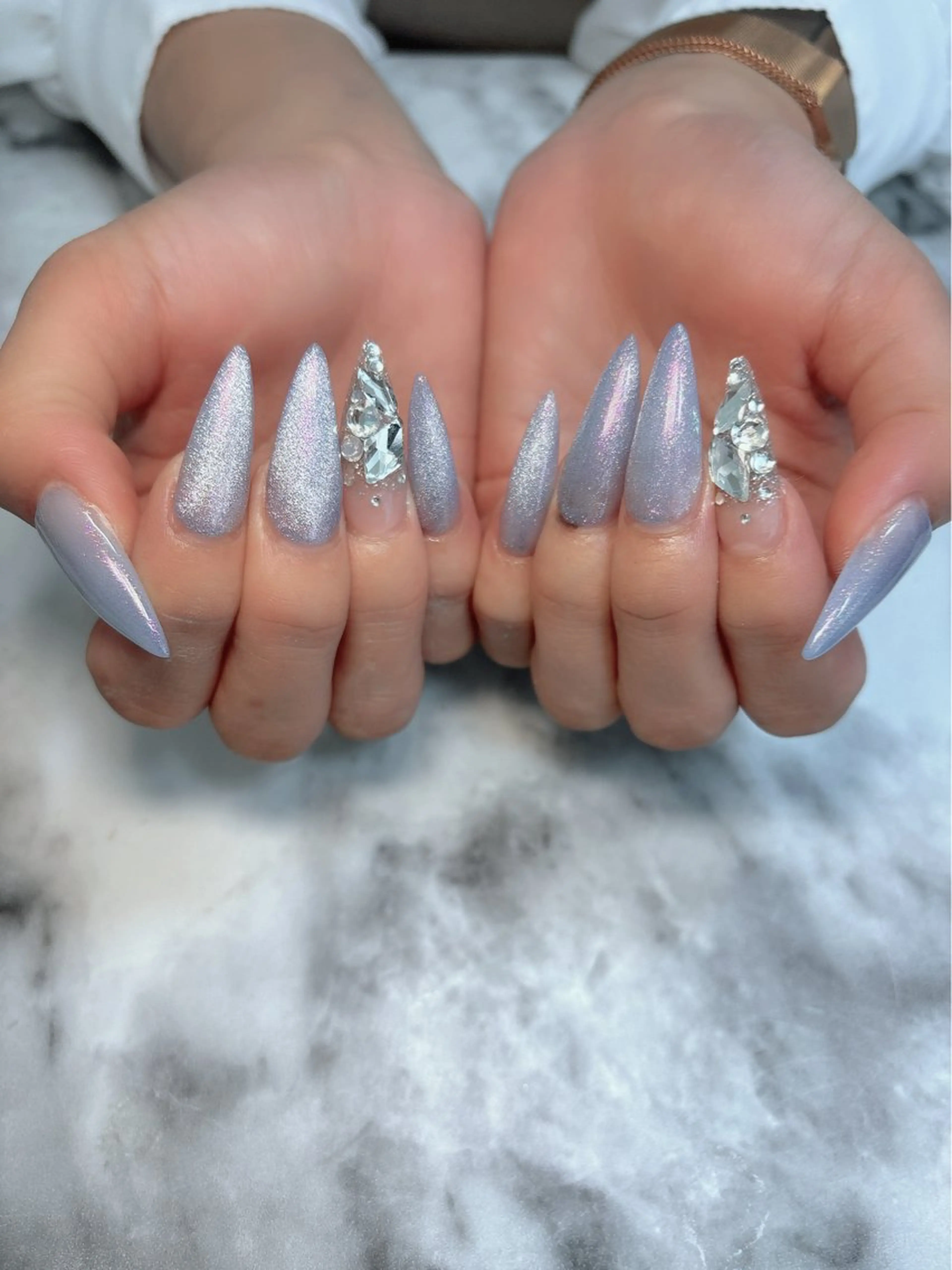 ネイル マグネットネイル ハンドネイル salon de belnetta所属・kayo 💅のネイルデザイン