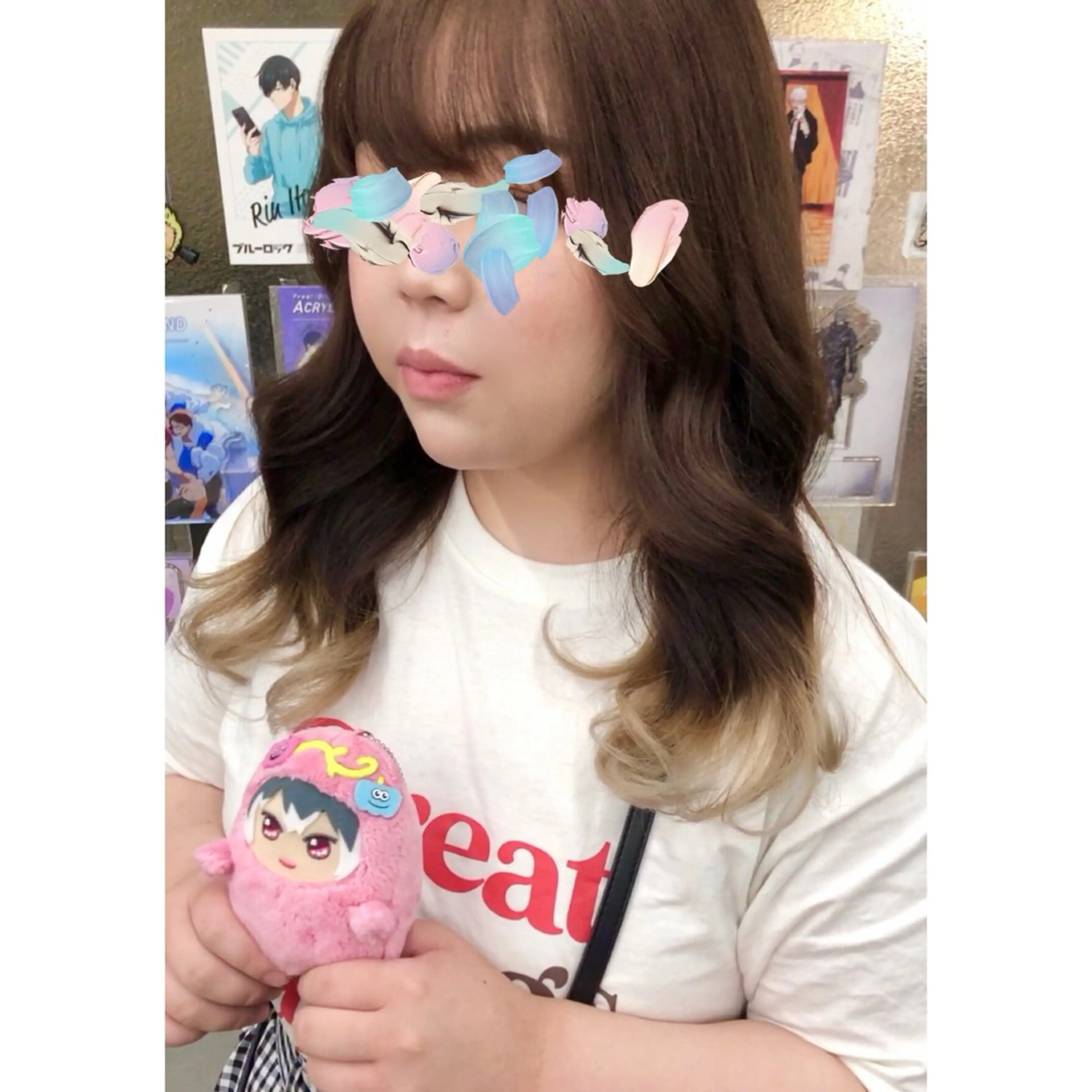 セミロング カラー ブリーチ 縮毛矯正 推しカラー✨ オタク美容師ユウカのヘアスタイル