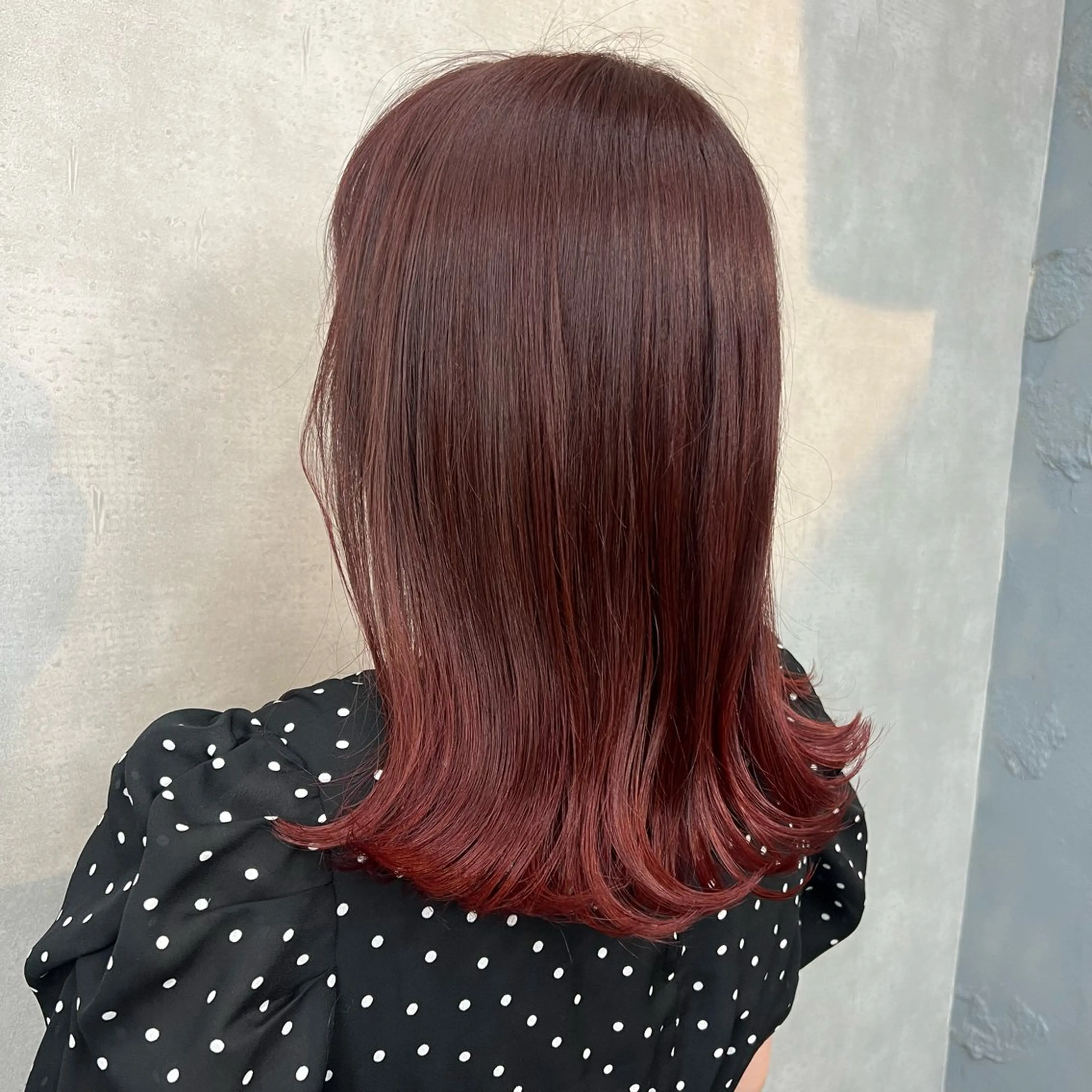 セミロング ヘアカラー トリートメント 沖山 友津季のヘアスタイル