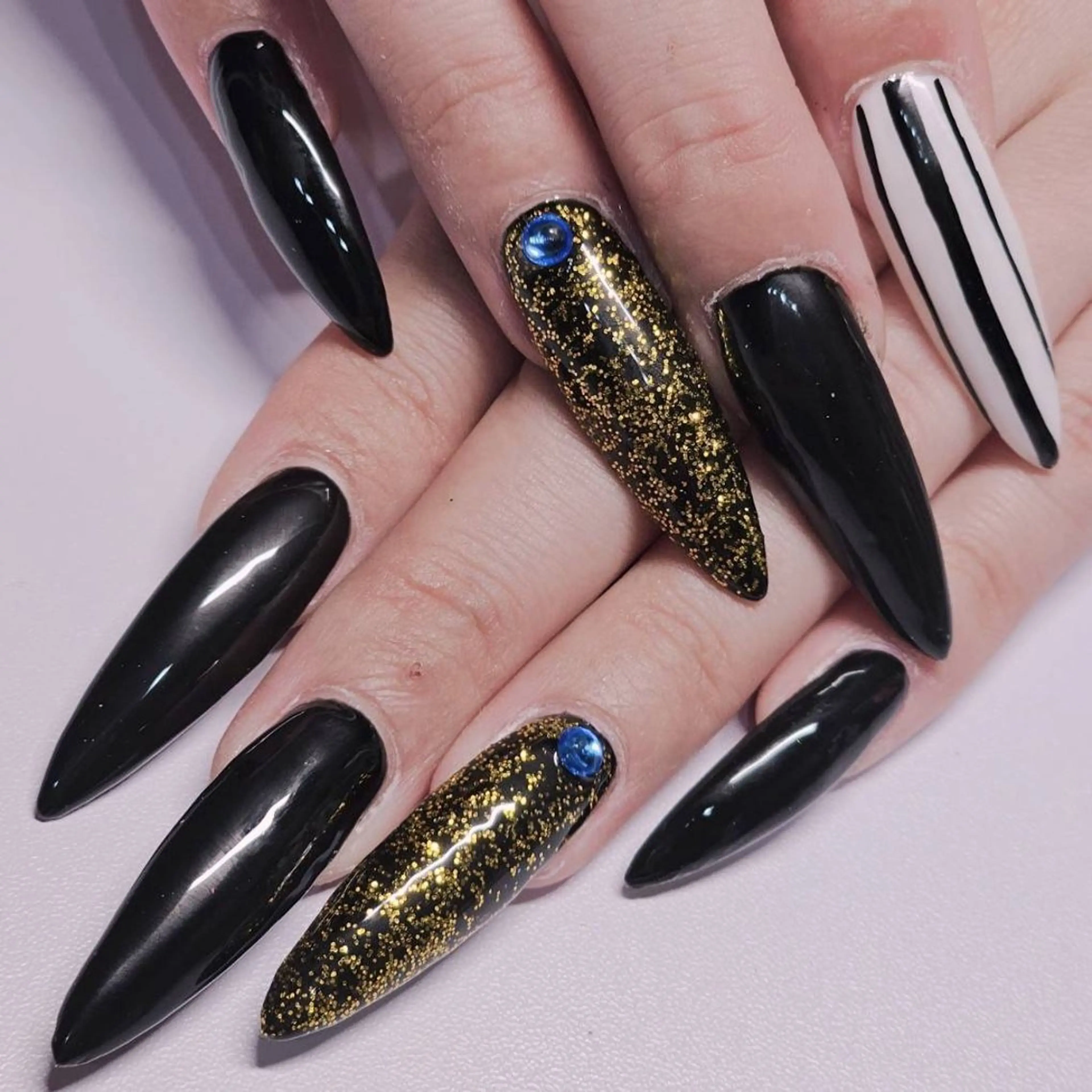 ネイル ラメ(グリッター) ワンカラーネイル ハンドネイル よしだ ひろきのネイルデザイン