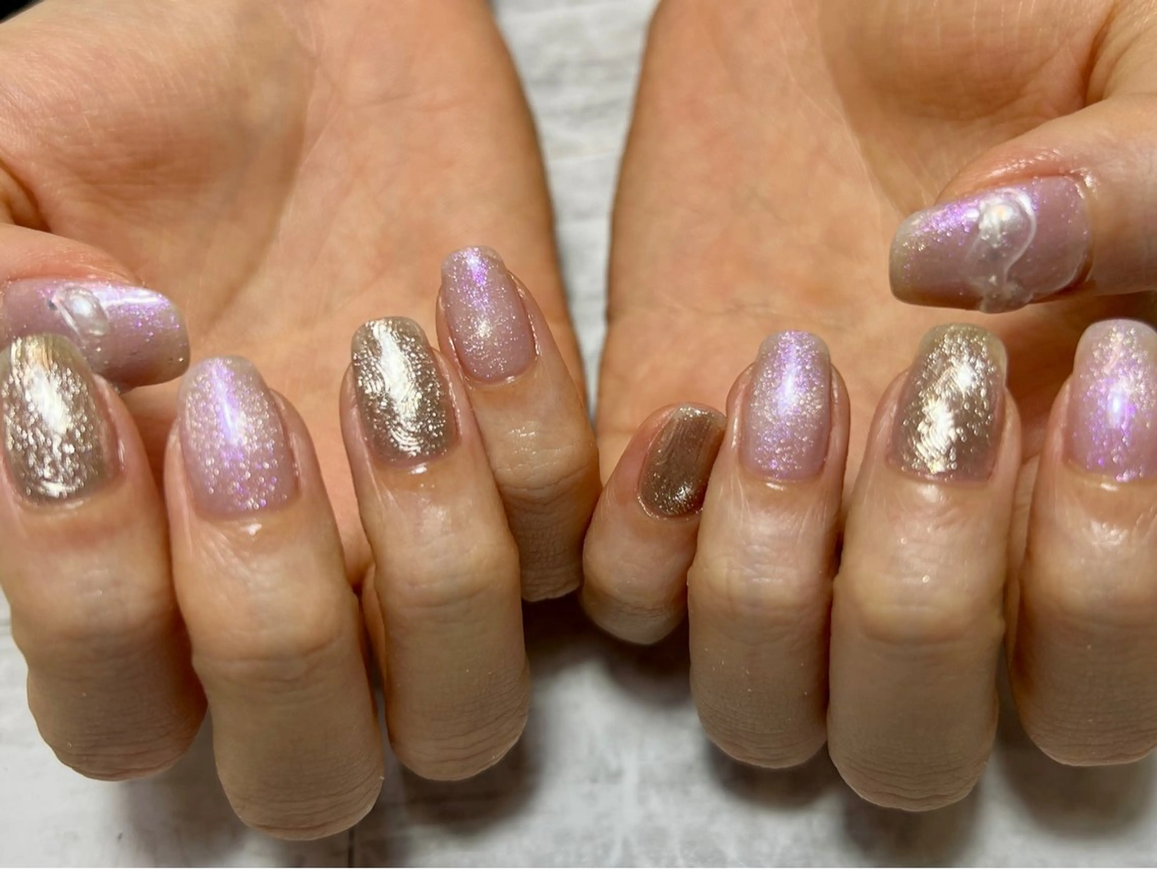 ネイル ニュアンスネイル ハンドネイル 個性派ニュアンス nuts nail所属・【池袋】nuts nail　なつみのネイルデザイン