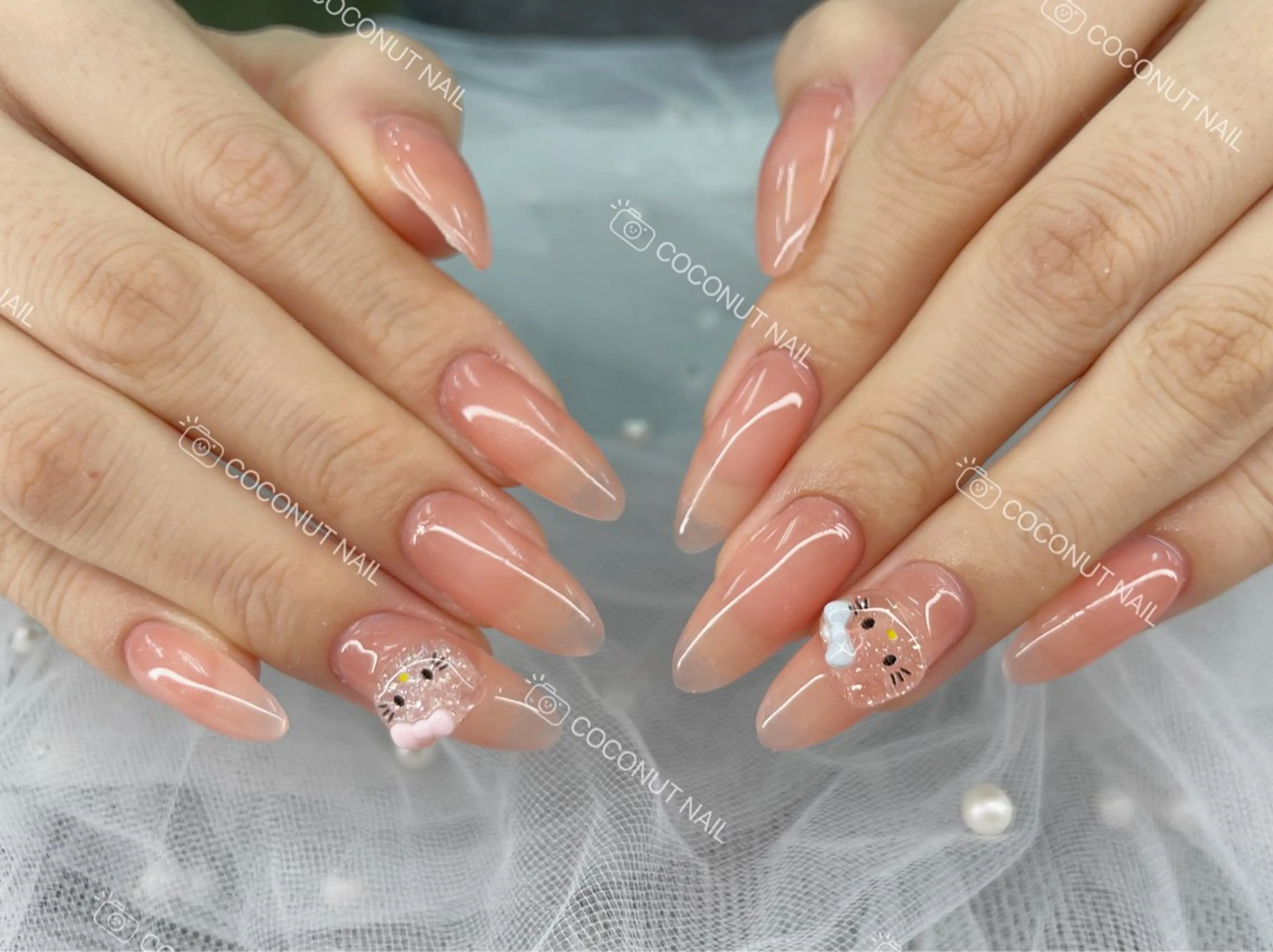 ネイル ハンドネイル 神田 ココナッツのネイルデザイン