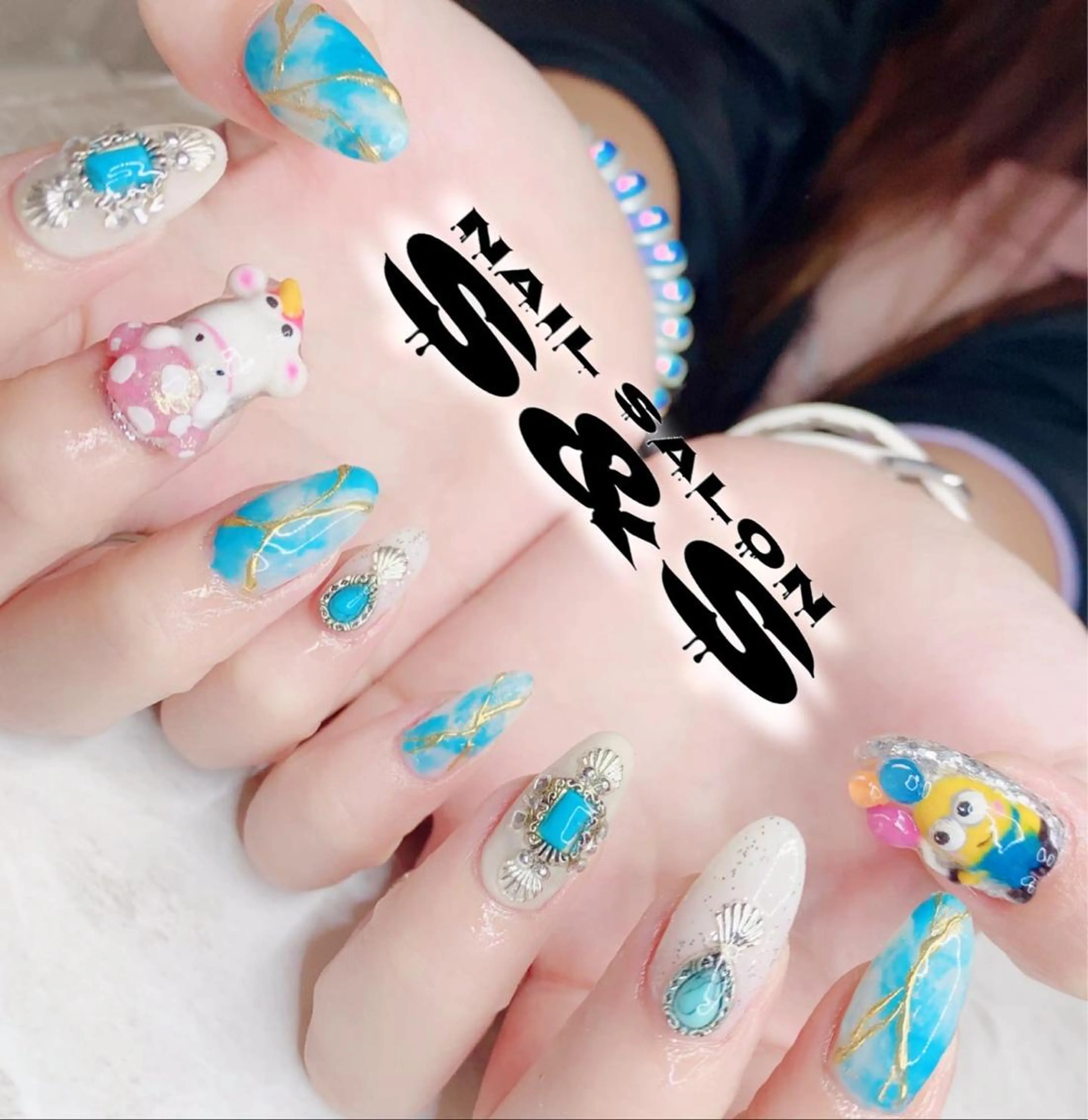 ネイル 長さ出し メンズネイル 持ち込み スカルプネイル S&S 村田小百合のネイルデザイン