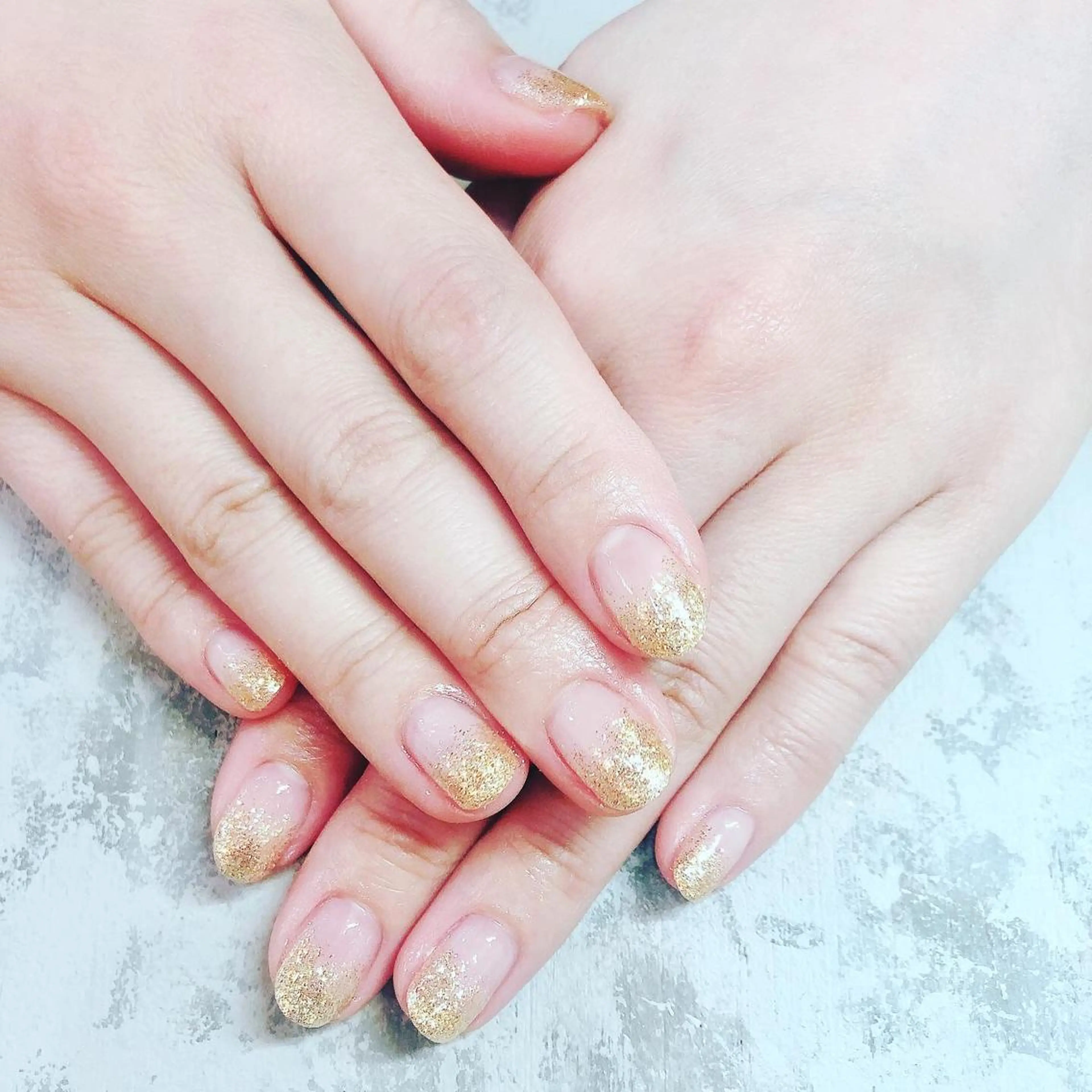 ネイル ラメ(グリッター) ラメグラデーション ♾nail 恵美のマツエク・マツパデザイン