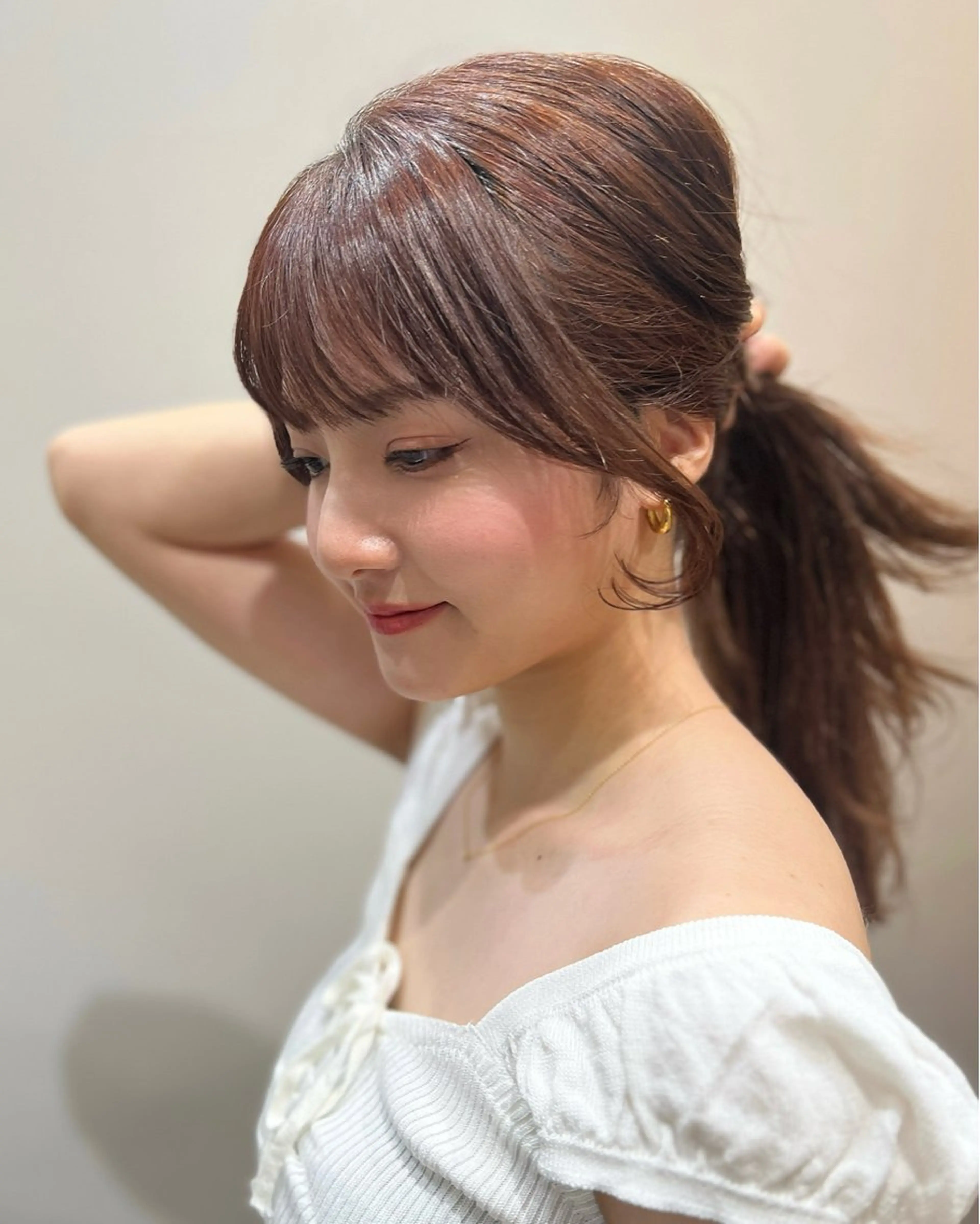 ロング カラー ヘアアレンジ 顔周りカット 小顔カット 顔まわり職人🇰🇷 韓国ヘア/KAITOのヘアスタイル