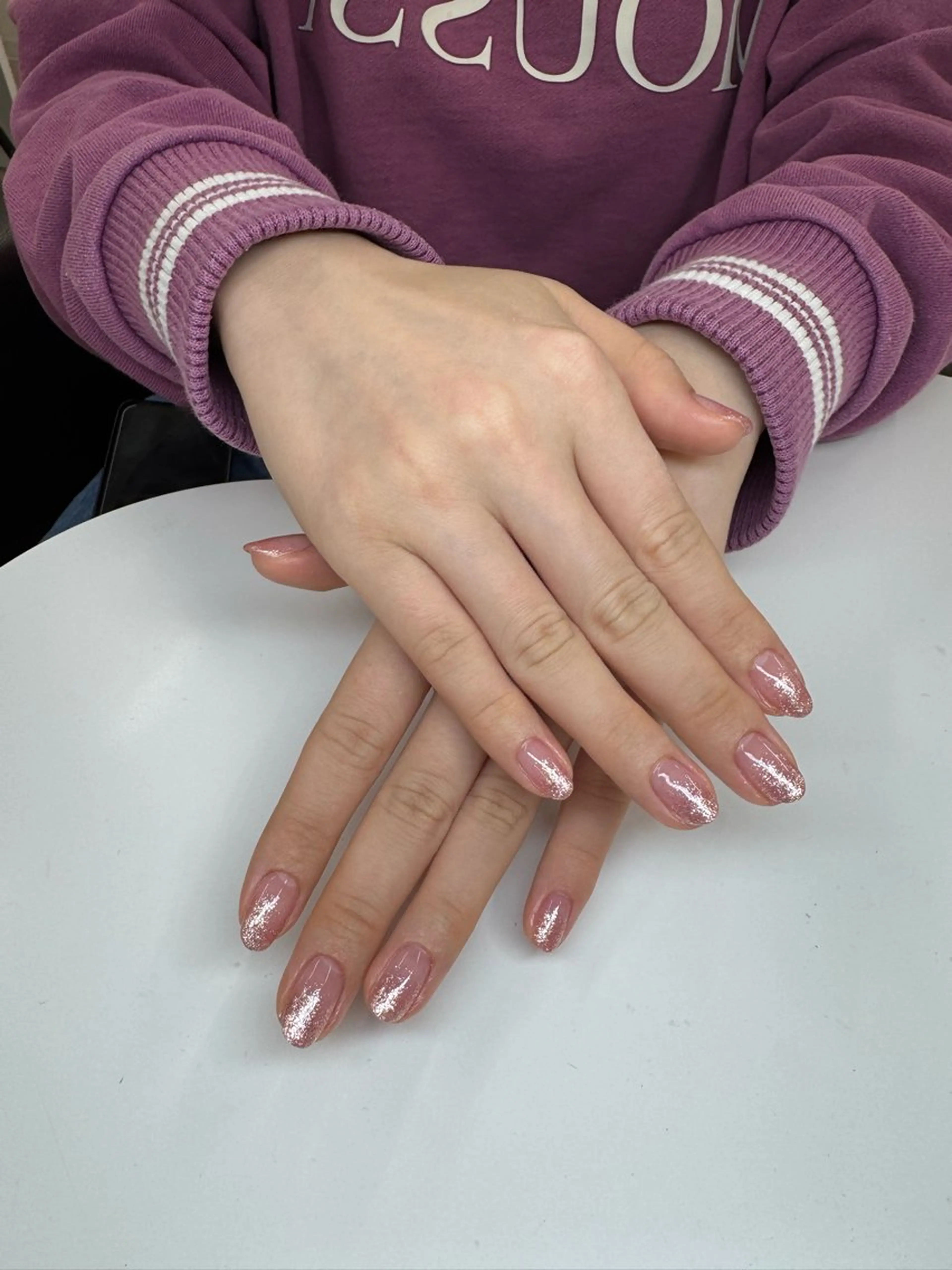 ネイル グラデーション ラメ(グリッター) ラメグラデーション 春ネイル Nail salon ibelu 恵比寿西口店所属・髙瀬 陽菜のネイルデザイン