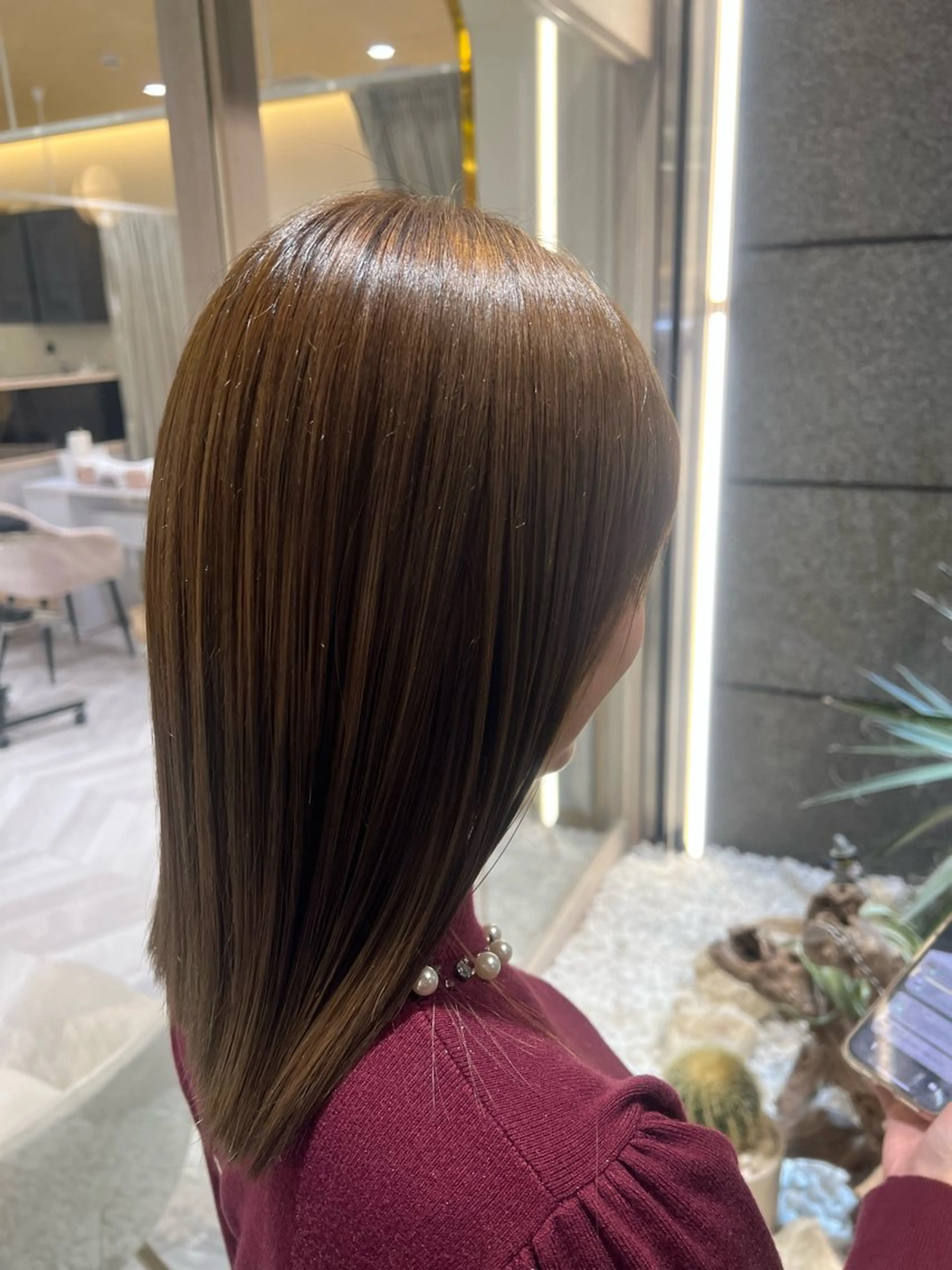 セミロング ヘアカラー トリートメント 学生人気no.1 🦋ナツミのヘアスタイル