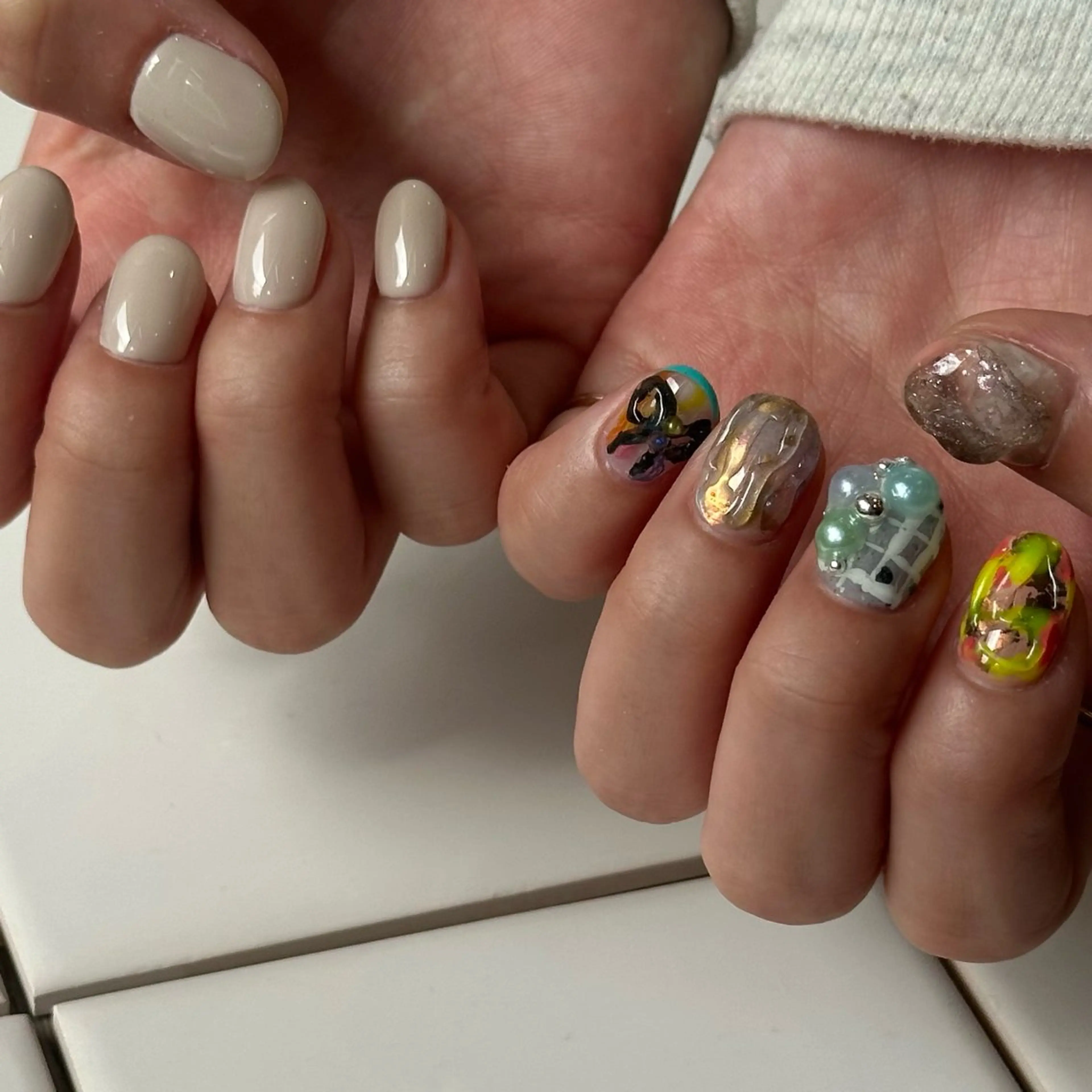 ネイル ニュアンスネイル ハンドネイル Natsuko 🐥のネイルデザイン