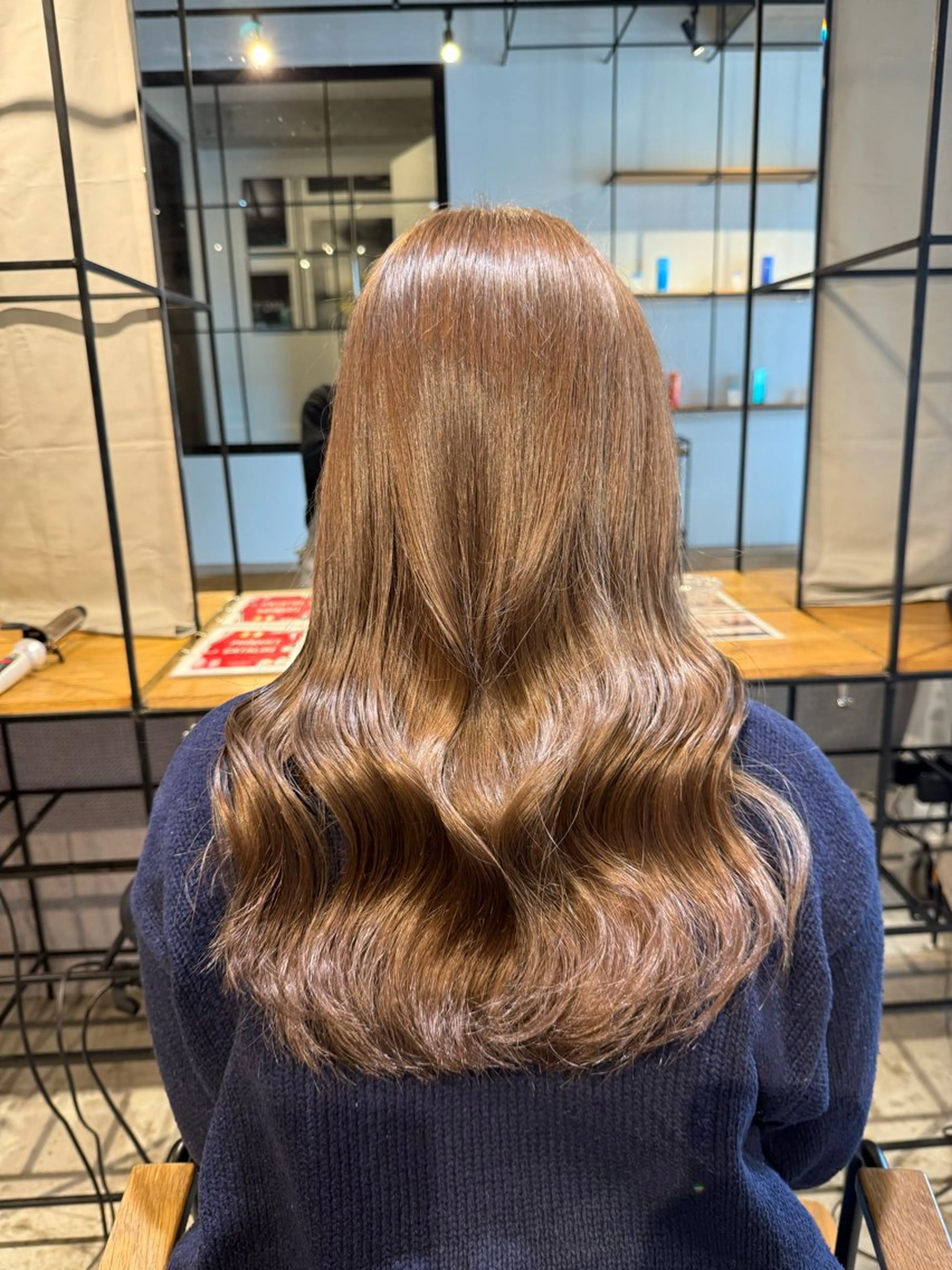 セミロング カラー カット ヘアカラー トリートメント ベージュカラー🕊️ 新潟駅/谷口大海のヘアスタイル