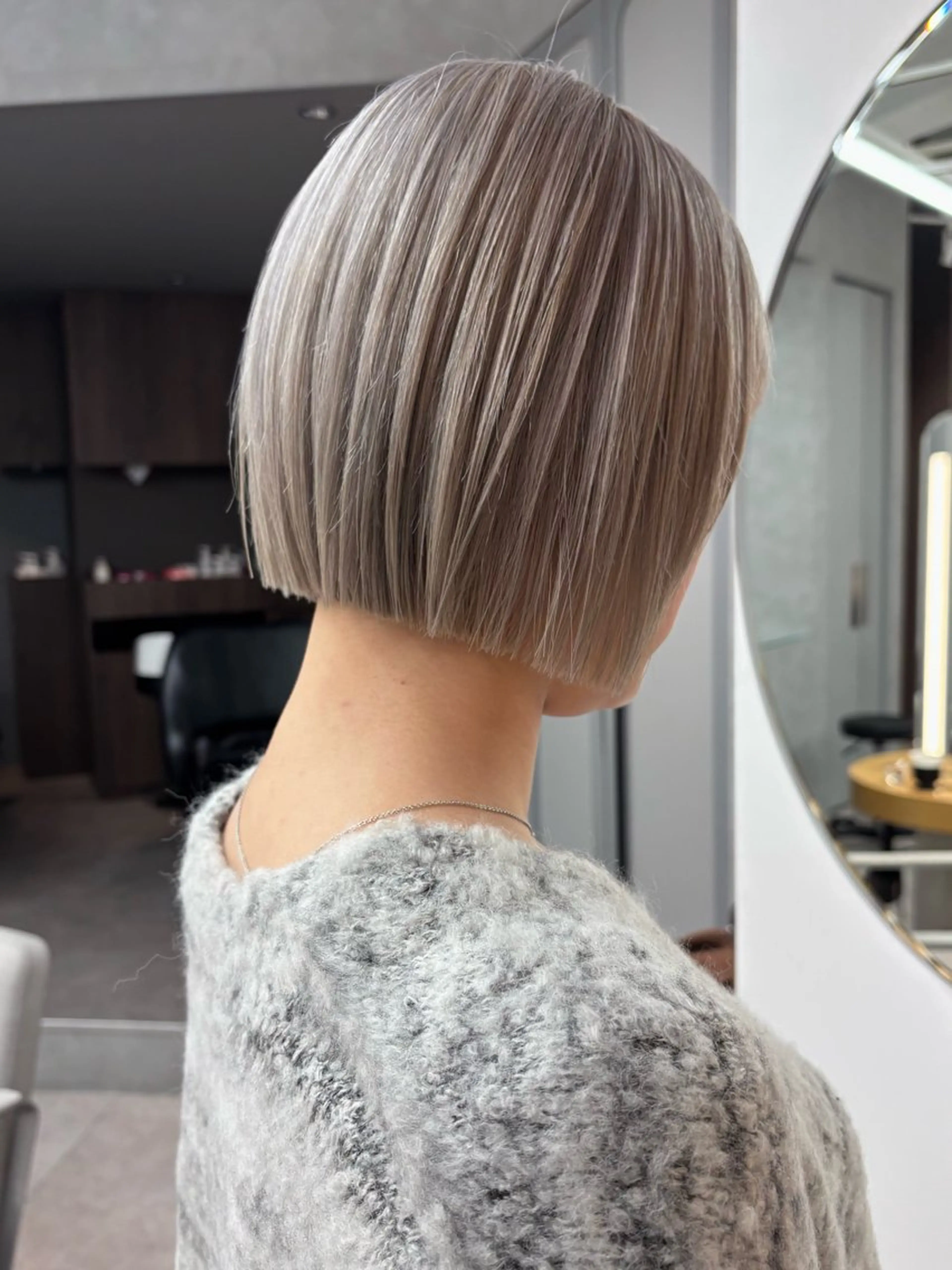 ショート カット ヘアカラー トリートメント ボブ/透明感カラー/ 似合わせ🌿高田知那のヘアスタイル