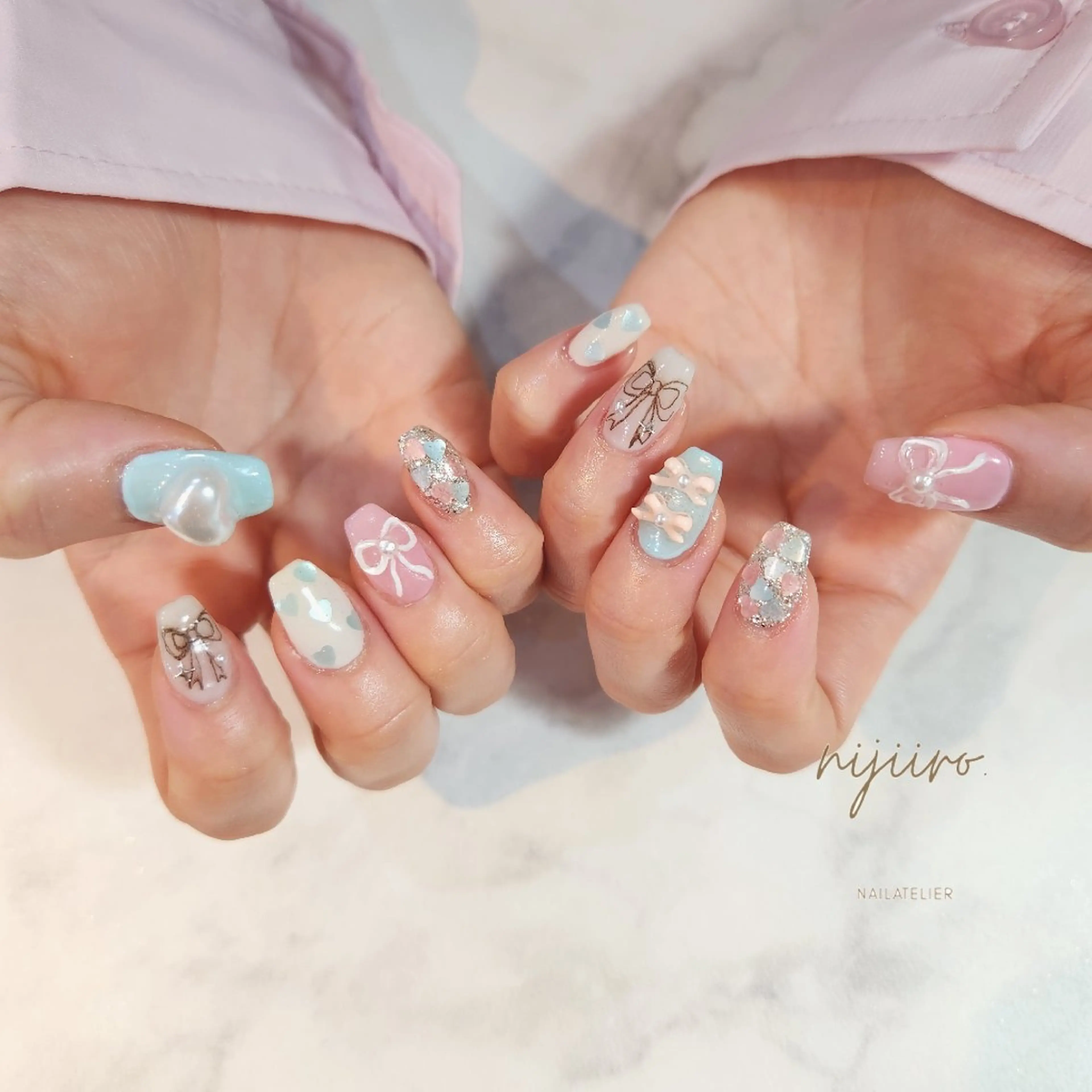 ネイル ハンドネイル nailatelier nijiiro.所属・nijiiro🌈 サトウのネイルデザイン