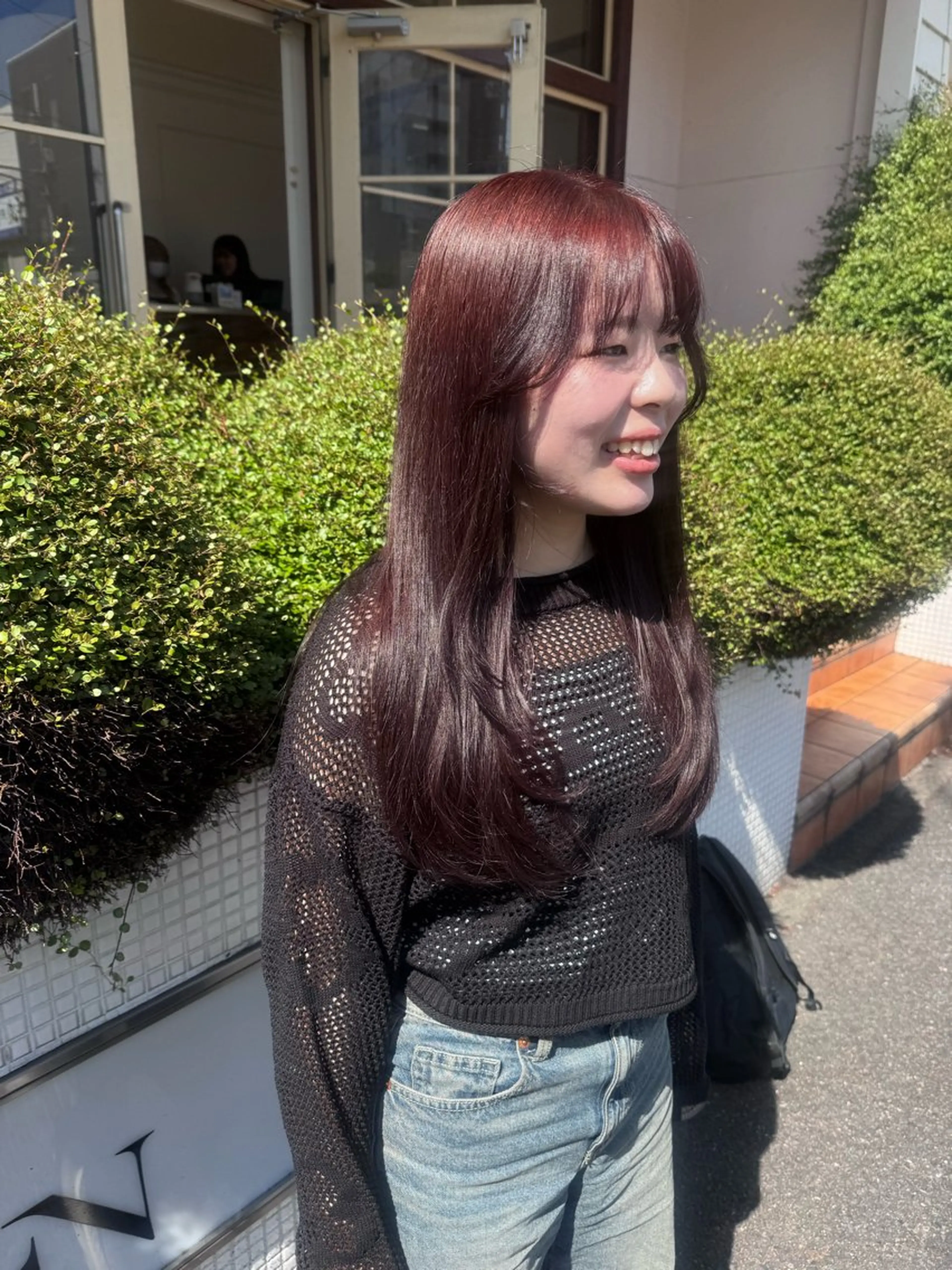 ロング ヘアカラー トリートメント 🦋レイヤーカット 🌈MEGUのヘアスタイル