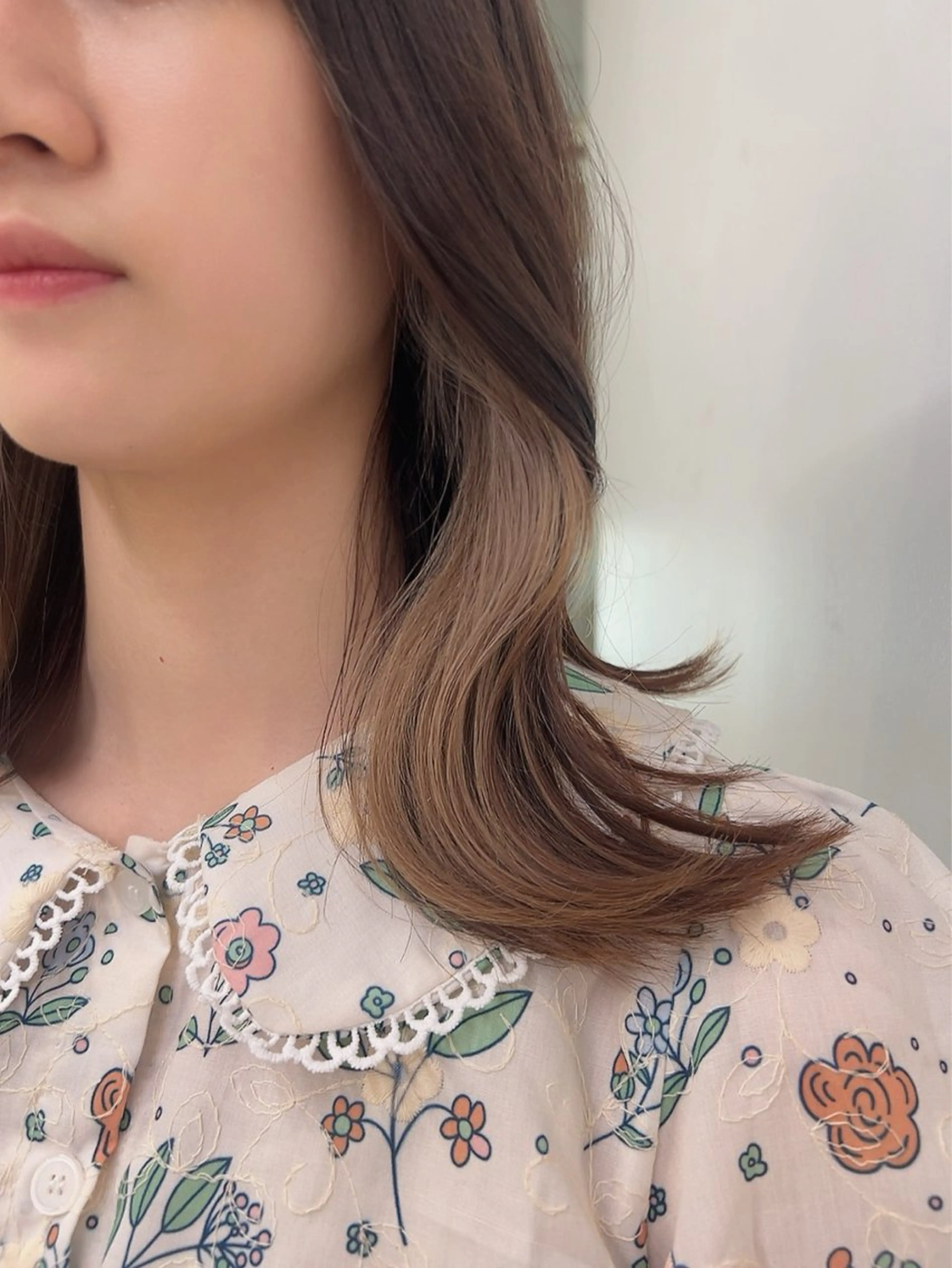 セミロング カラー ヘアカラー トリートメント ヘッドスパ ヘアセット 🥞ベージュ系カラー 【すずきりほ】🥞のヘアスタイル