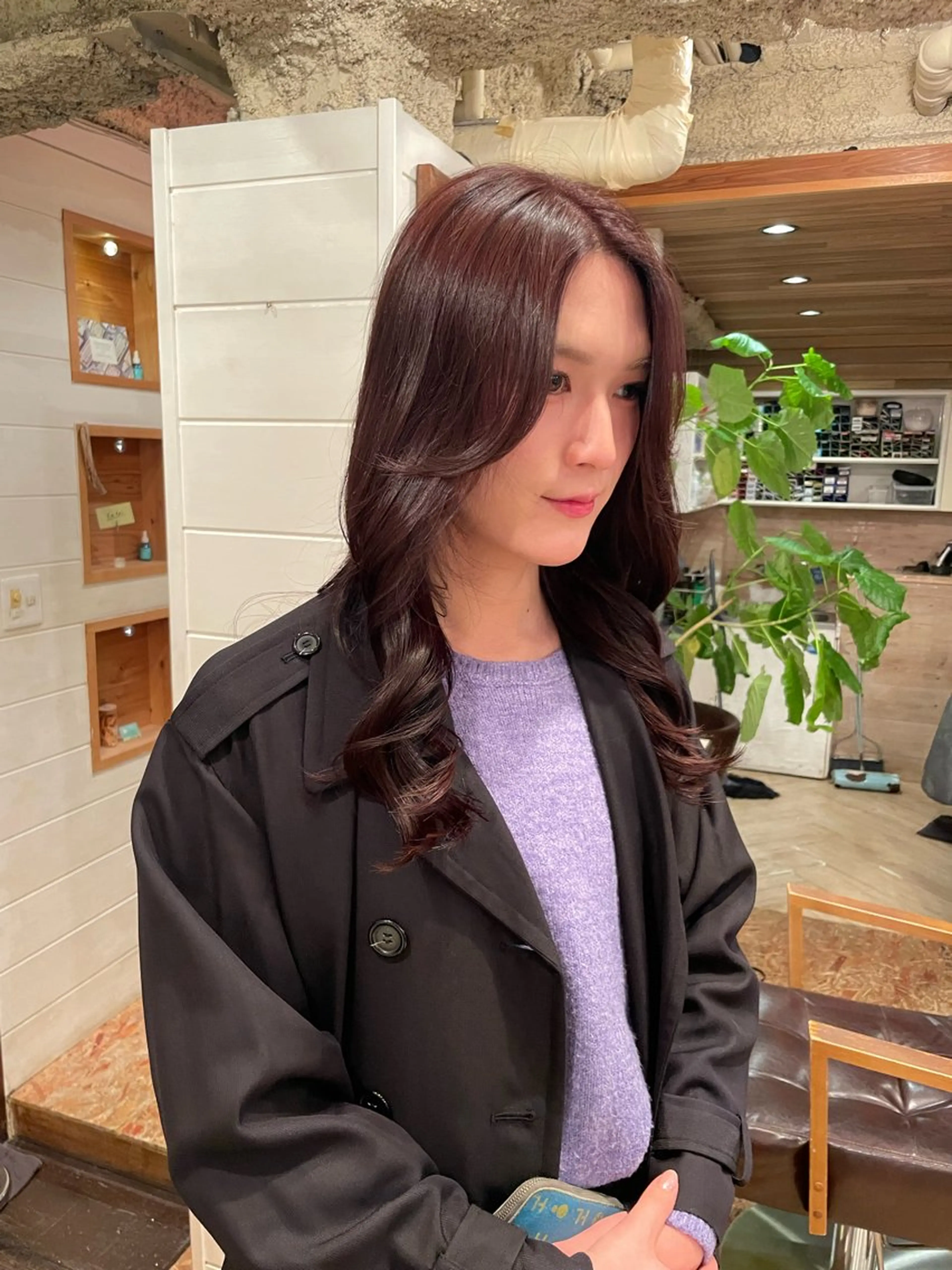 ロング ボブ/縮毛矯正/レイ ヤー♡Natsukiのヘアスタイル