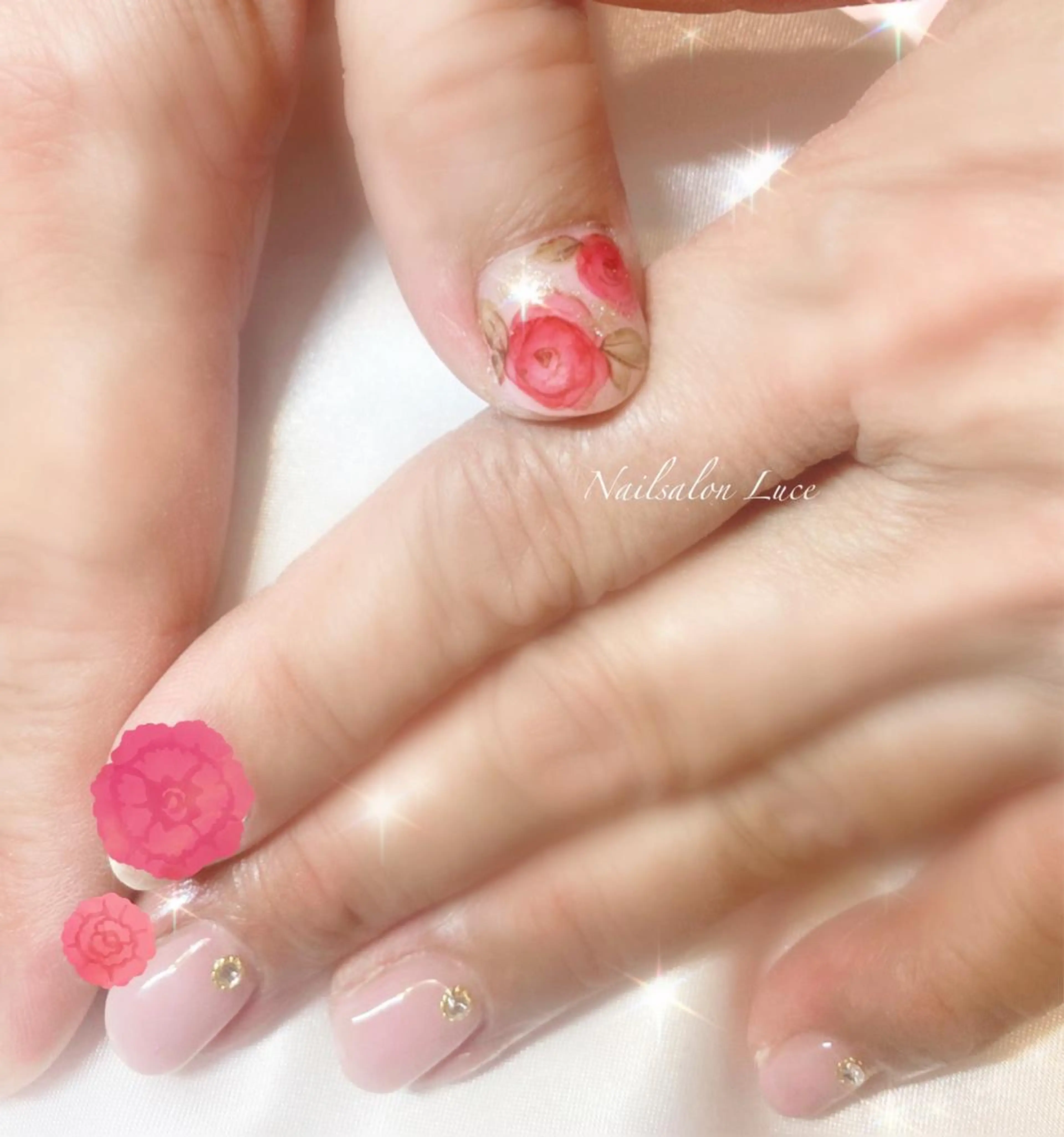 ネイル ジェルネイル ワンカラーネイル ネイル& 脱毛サロン　Lのマツエク・マツパデザイン