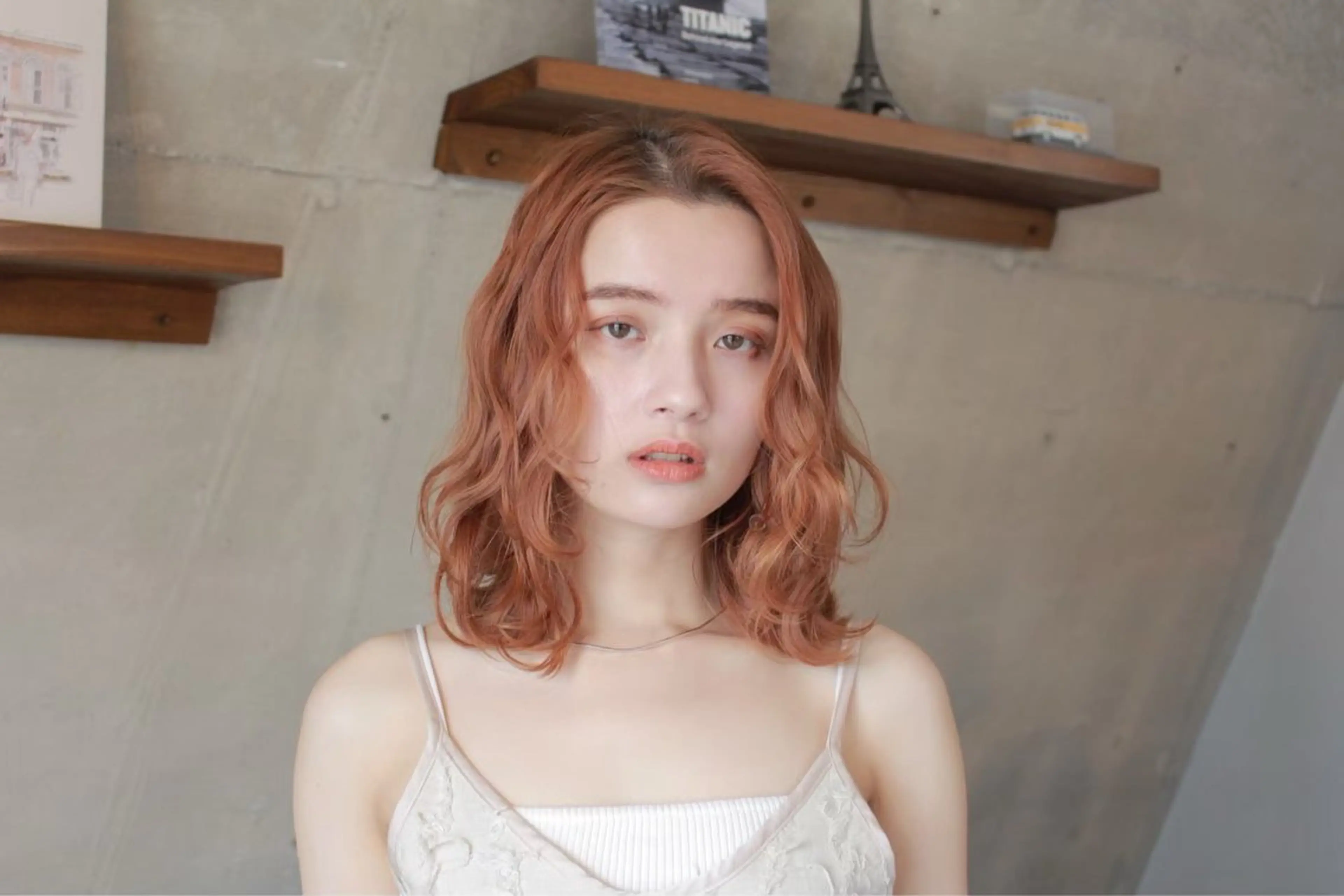 ミディアム パーマ 似合わせカラー/ えみな🍊✨️のヘアスタイル