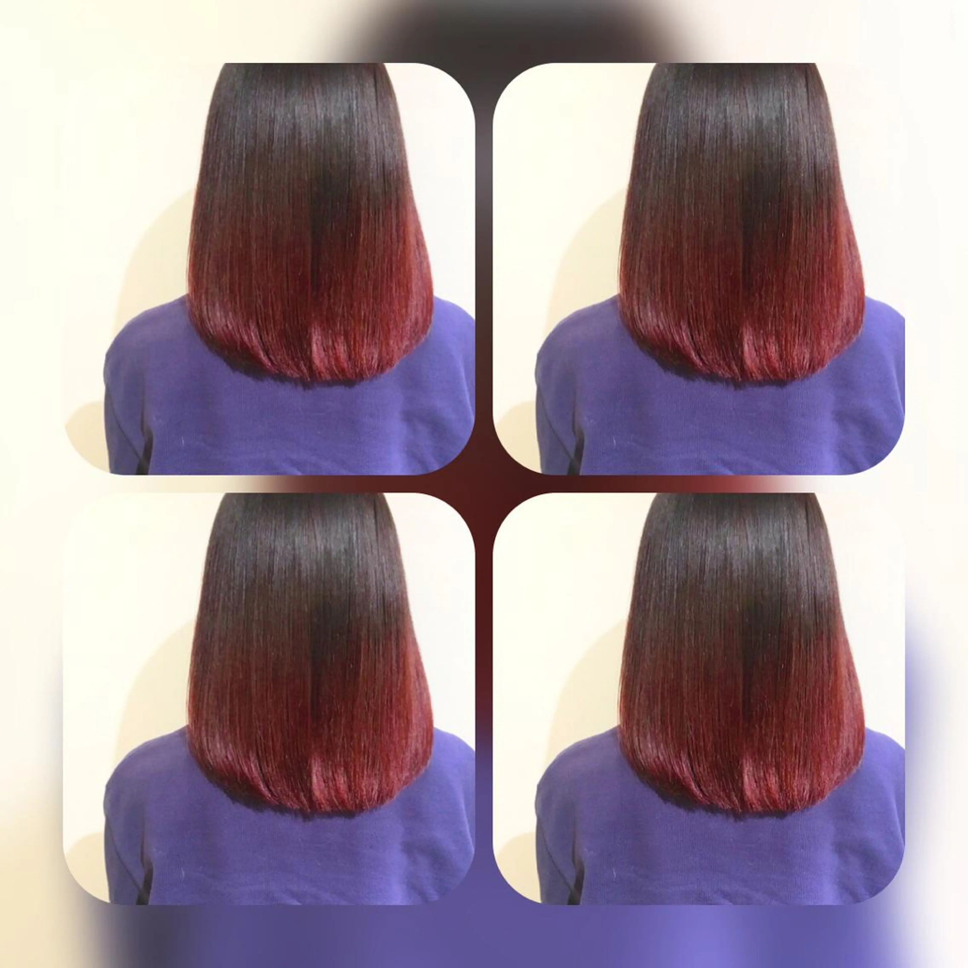 ミディアム カラー ヘアアレンジ グラデーションカラー As hair所属・柔らか垢抜けｶﾗｰと ｶｯﾄ🫧ASUKAのヘアスタイル