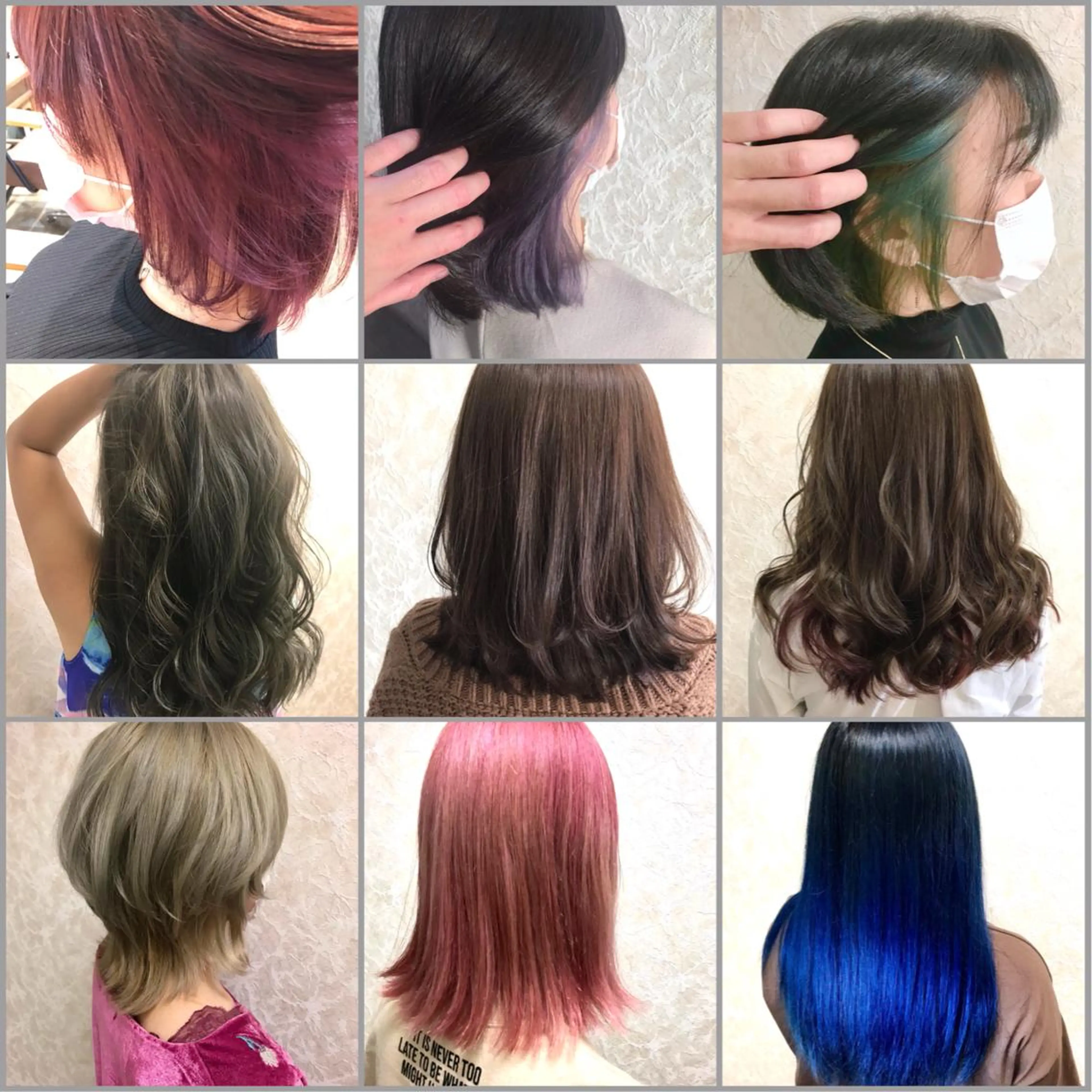 ミディアム カラー ヘアカラー トリートメント ブリーチ/髪質改善/ レイヤー/YUTO‎のヘアスタイル