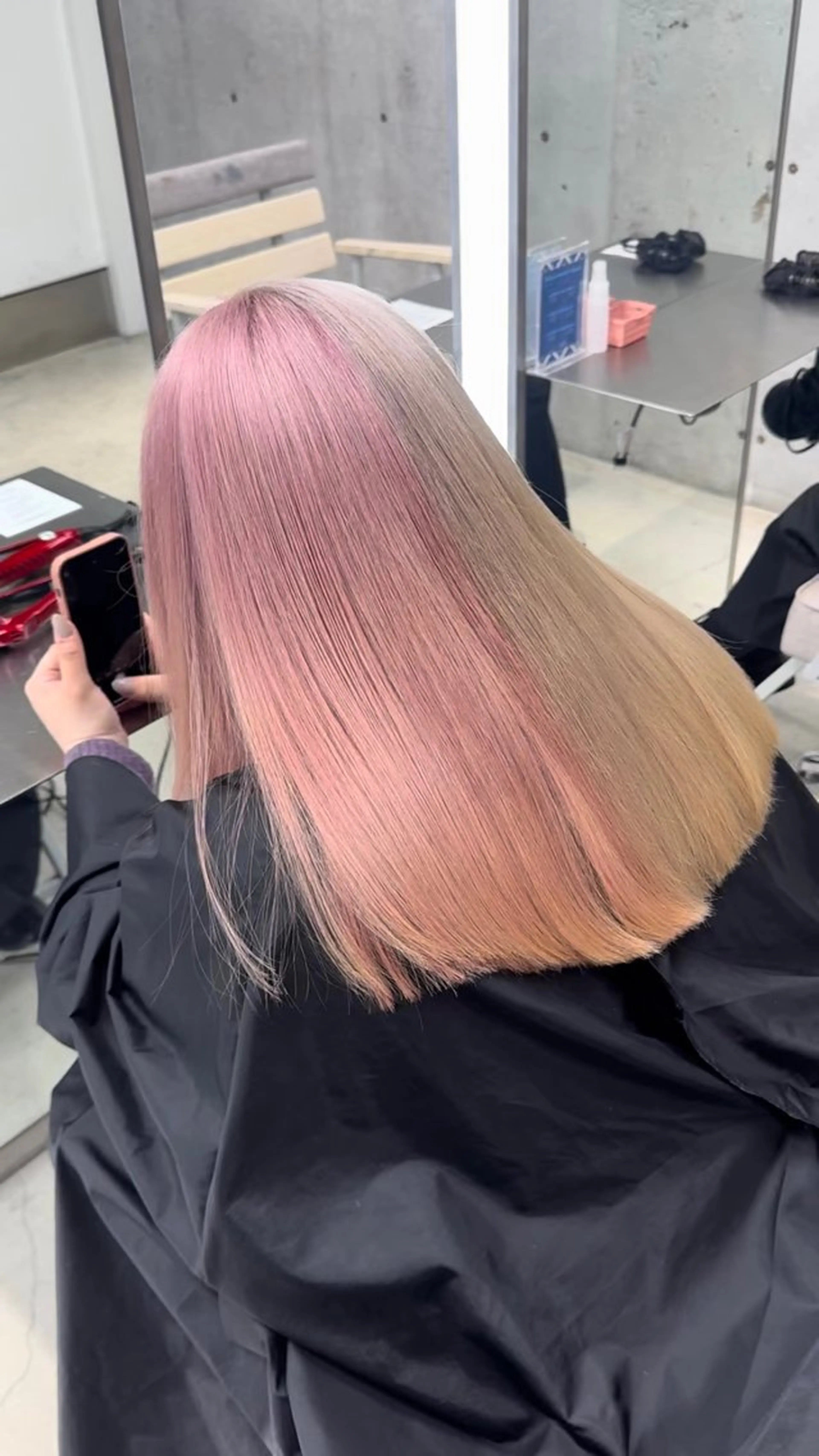 ロング ヘアカラー 🧸赤み消し🐾 ラベンダー/yuのヘアスタイル