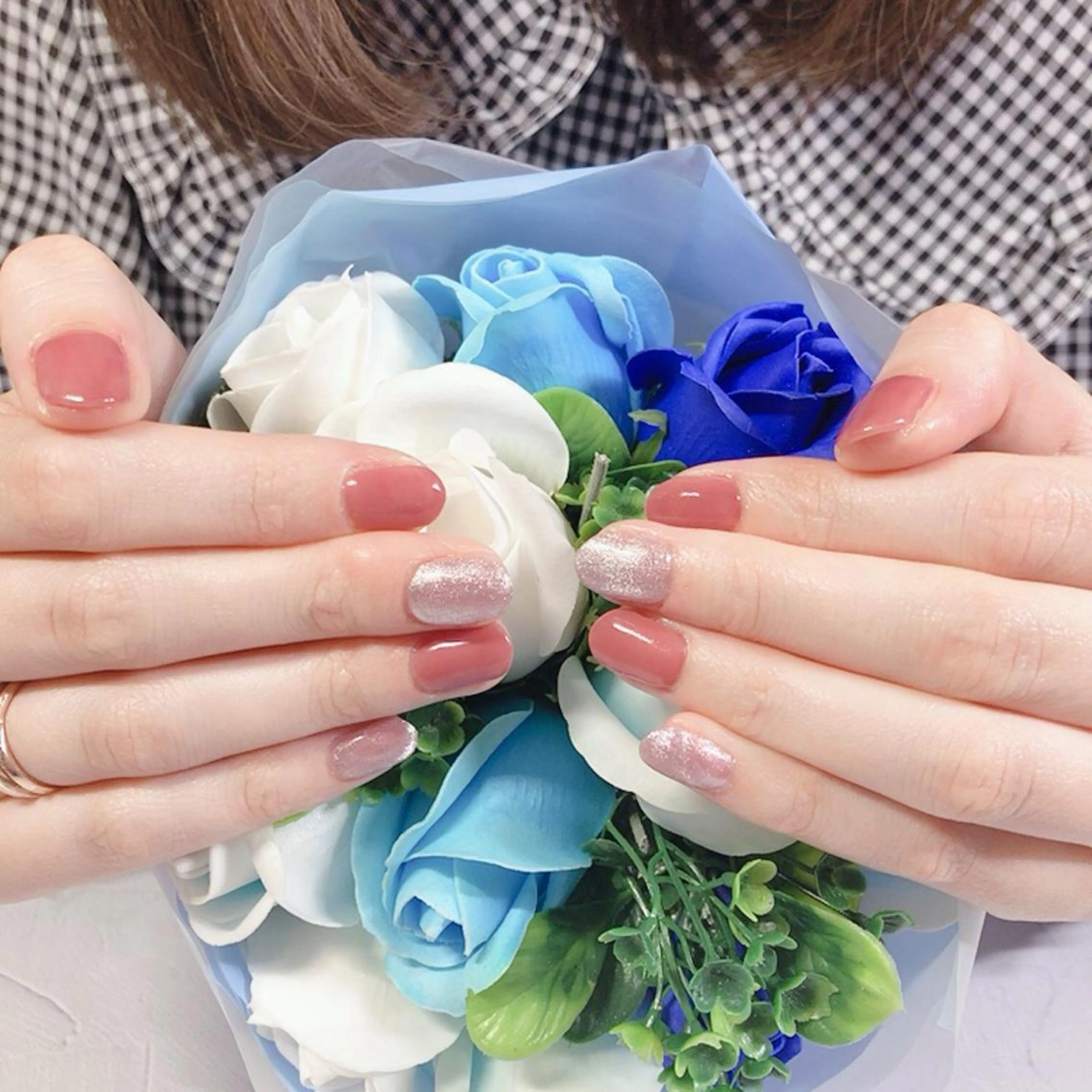 ネイル ジェルネイル マグネットネイル 奥園 良恵のネイルデザイン