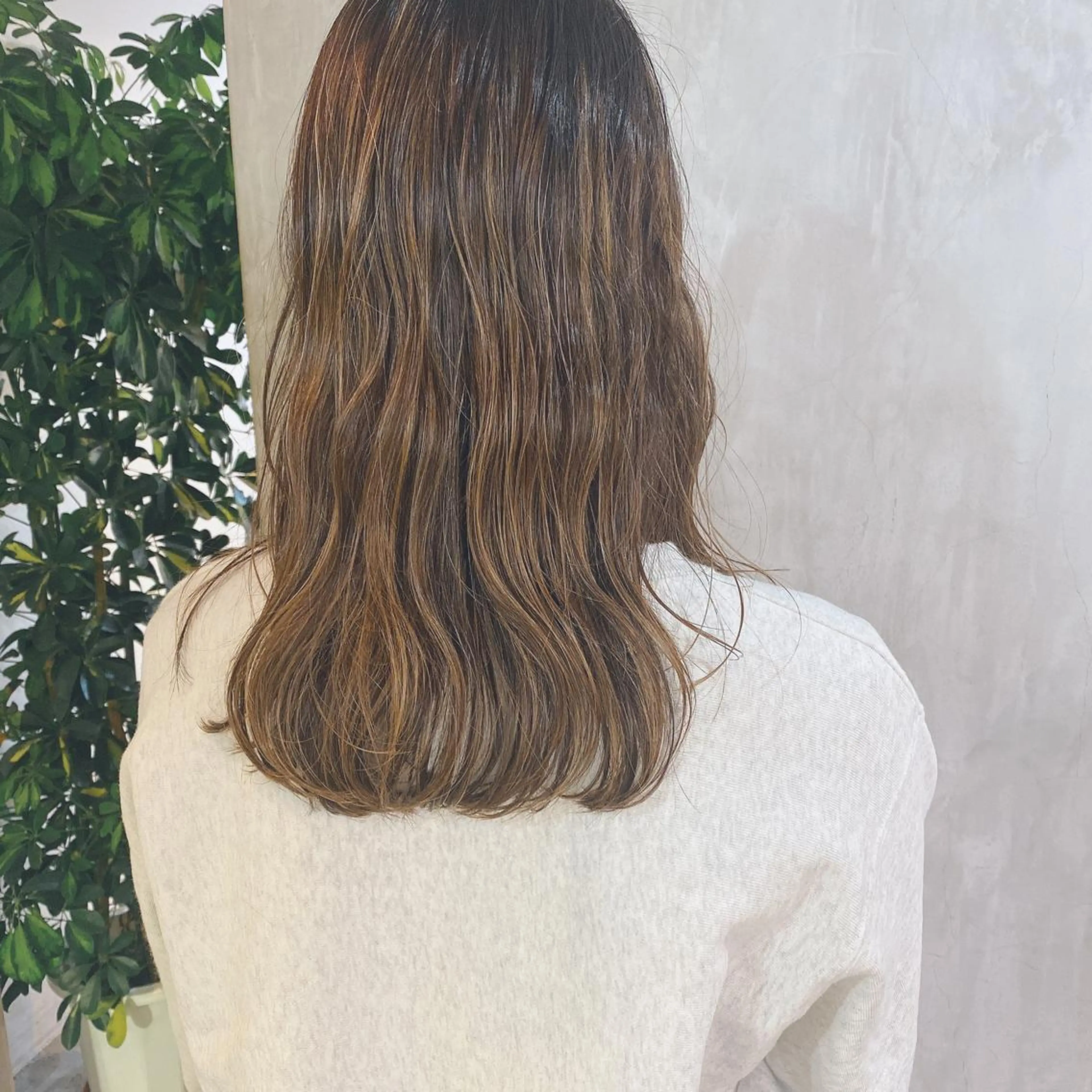 ミディアム カラー ヘアアレンジ stylist/蛯谷 珠里のヘアスタイル